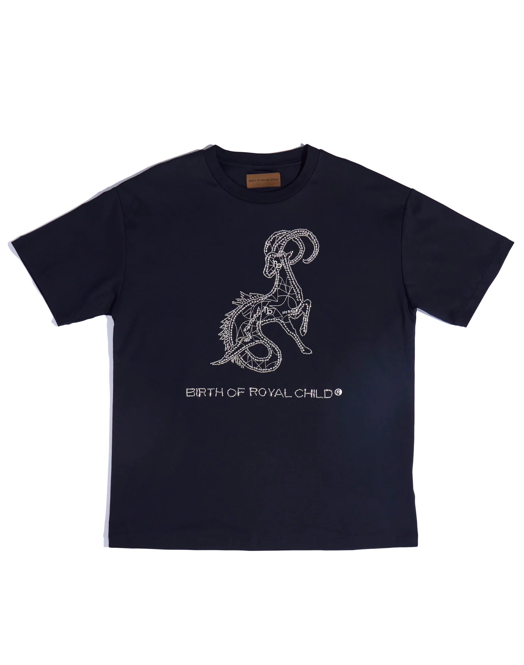Birth of Royal Child 'Zodiac Capricorn' Black Tee