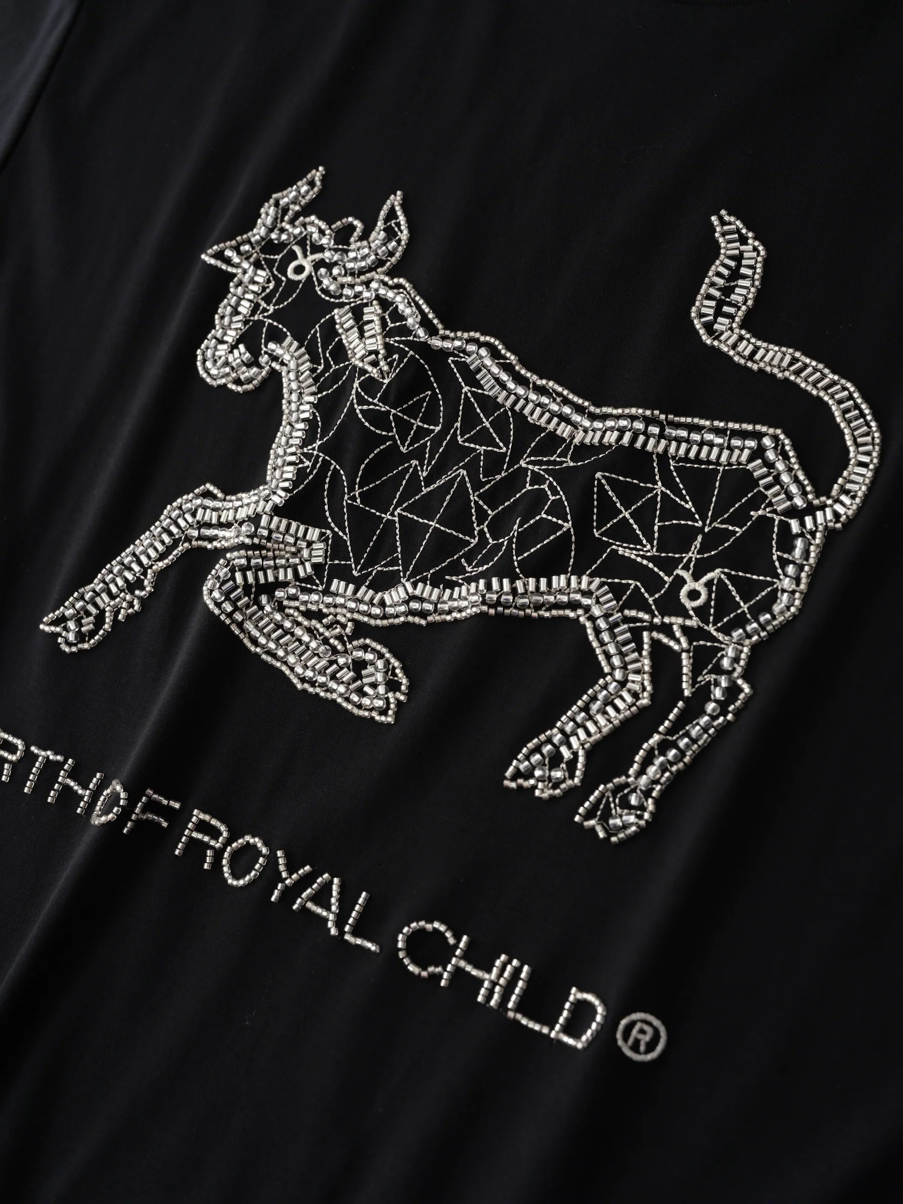 Birth of Royal Child 'Zodiac Taurus' Black Tee