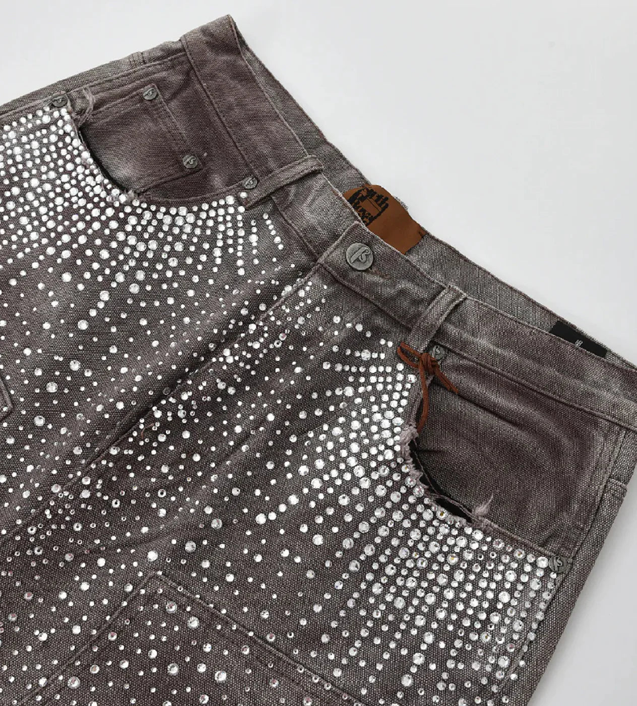 Birth of a Royal Child 'Diamond' Brown Jean Shorts