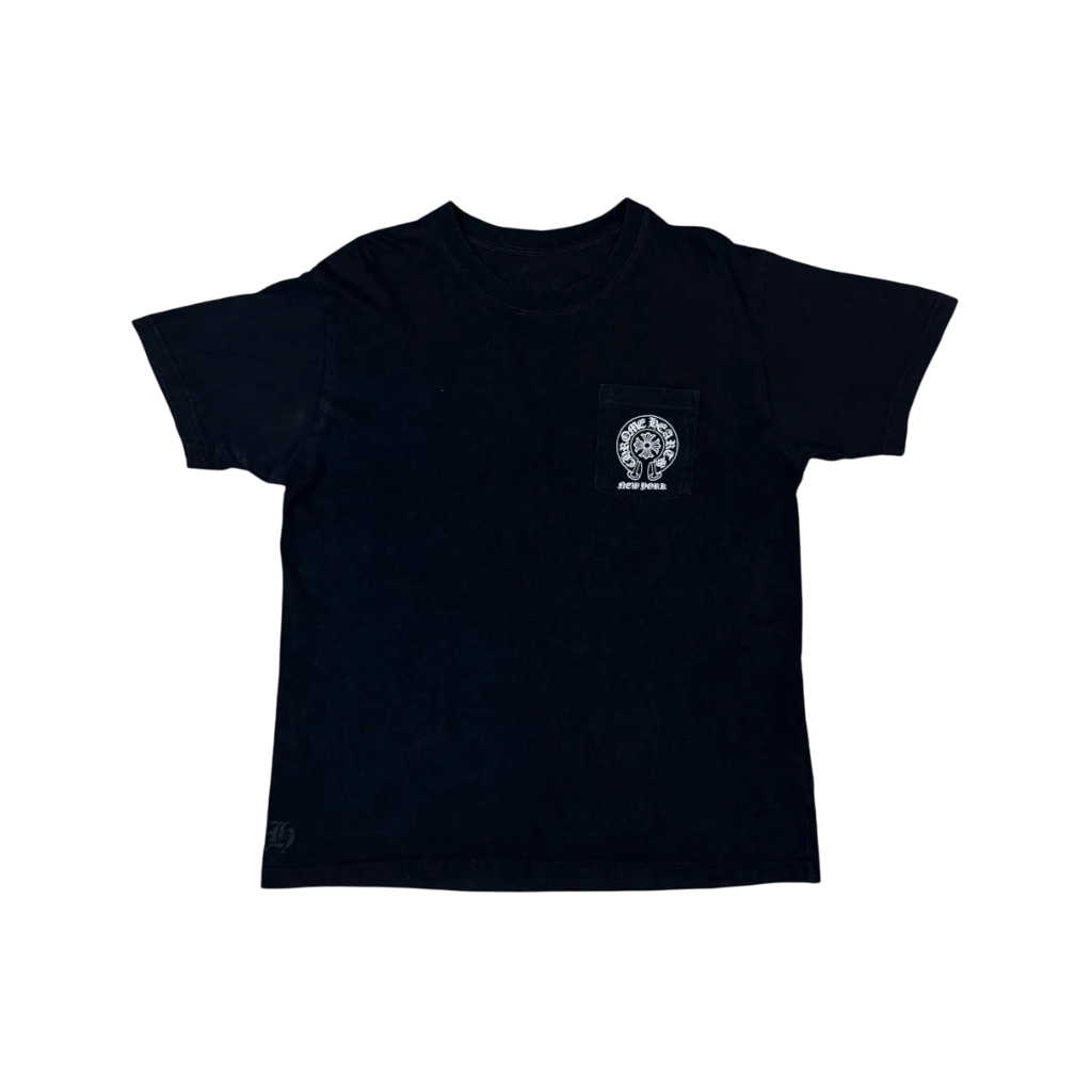 Chrome Hearts 'Floral Horseshoe New York' Black Tee