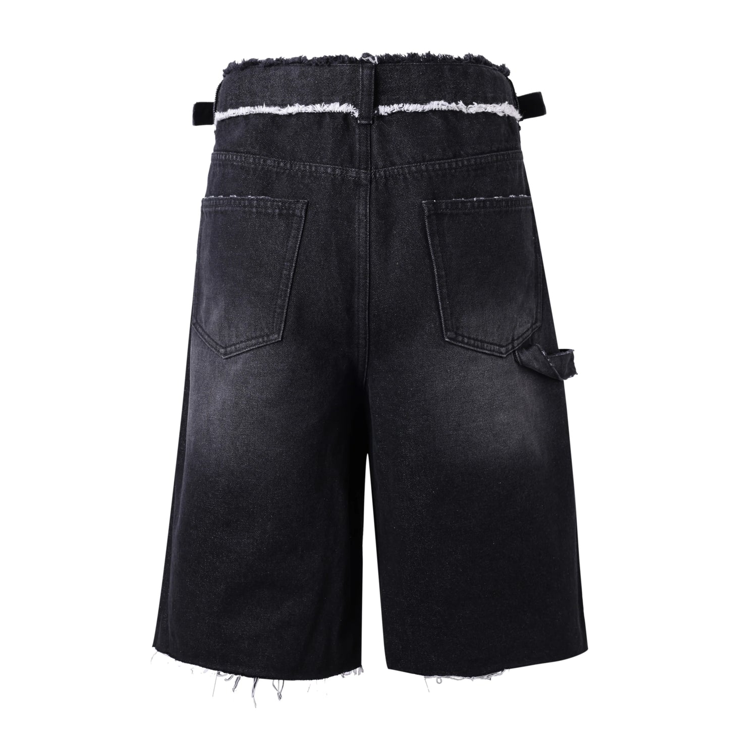 Lost Intricacy "Shadow" Black Carpenter Jean Shorts