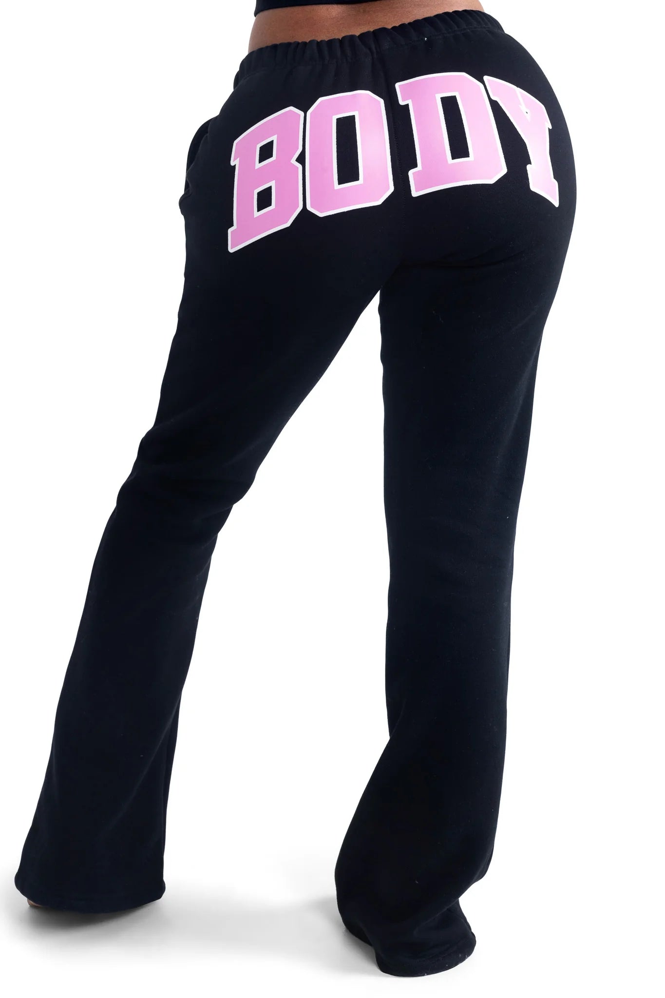 Body By Raven 'Backshot' Black & Pink Sweats