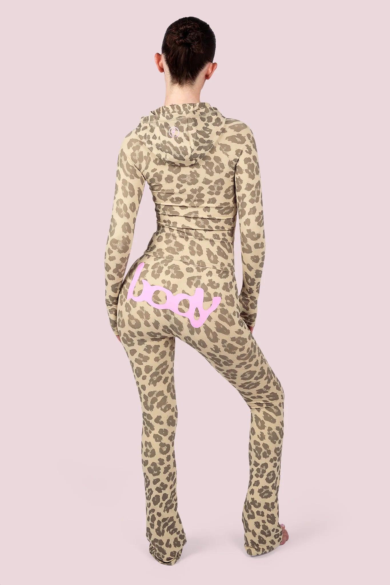 Body By Raven 'Basics 2.0' Leopard & Baby Pink Sweats