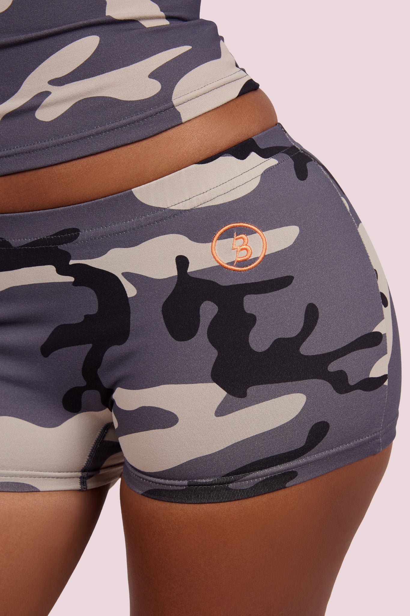 Body By Raven 'Basics 2.0' Navy & Blue Camo Shorts