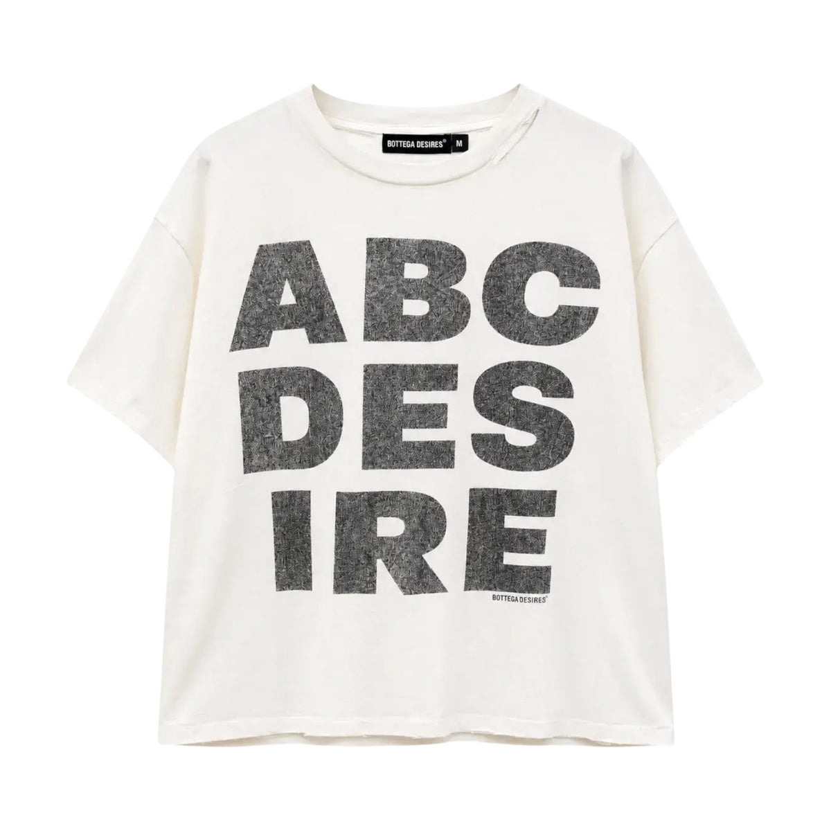 Bottega Desires 'ABC Desires' White Tee