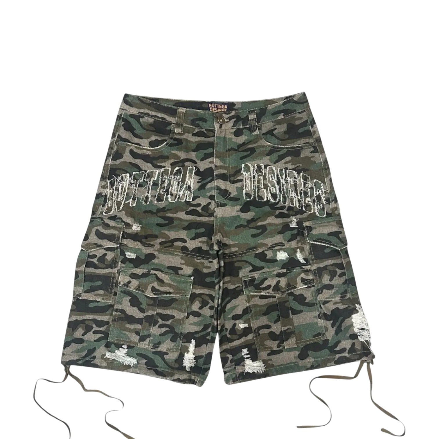 Bottega Desires 'Camo' Cargo Shorts