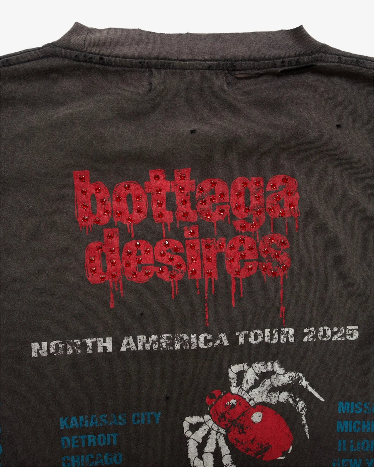 Bottega Desires 'Obituary' Black Tee