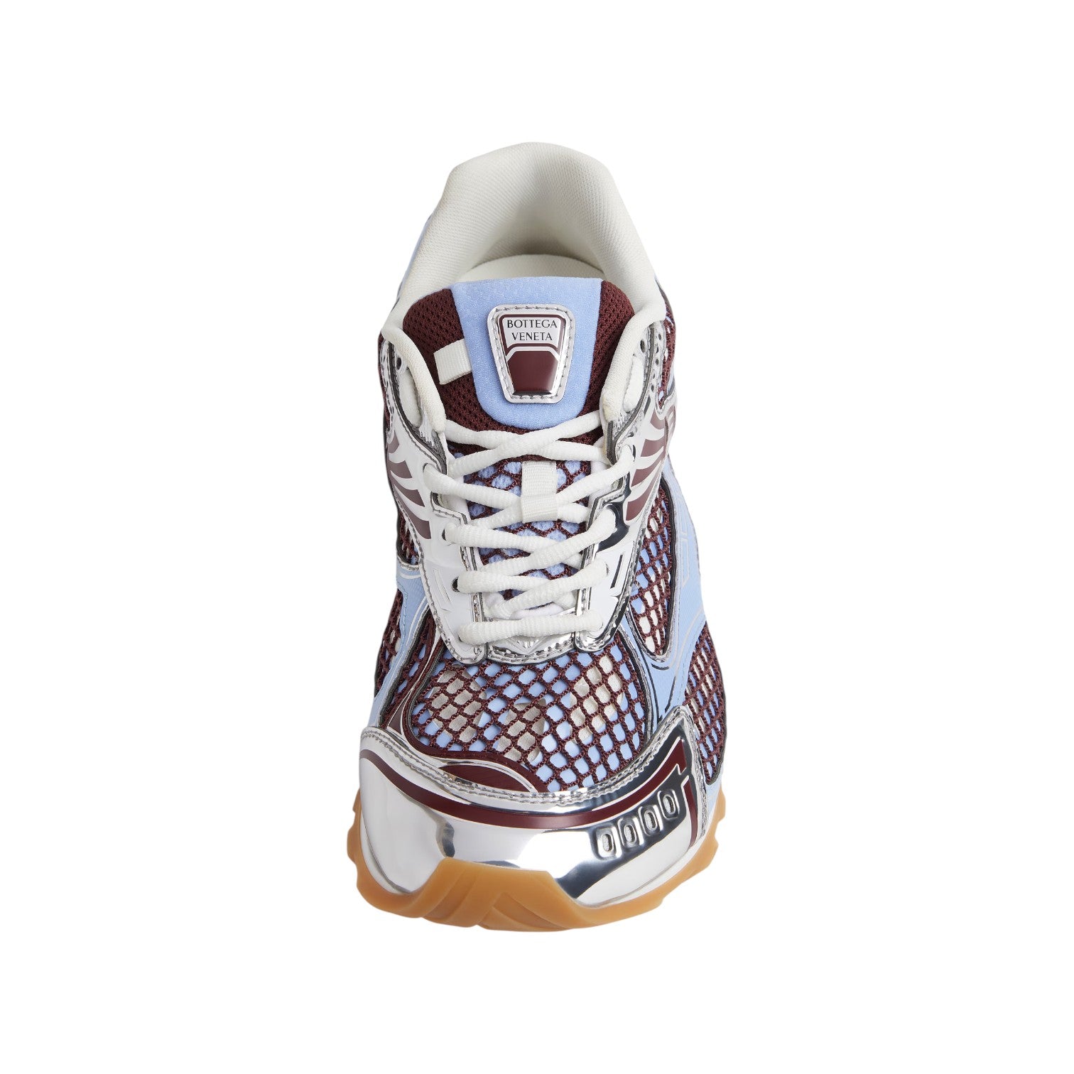 Bottega Veneta 'Orbit' Baby Blue & Burgundy Sneaker