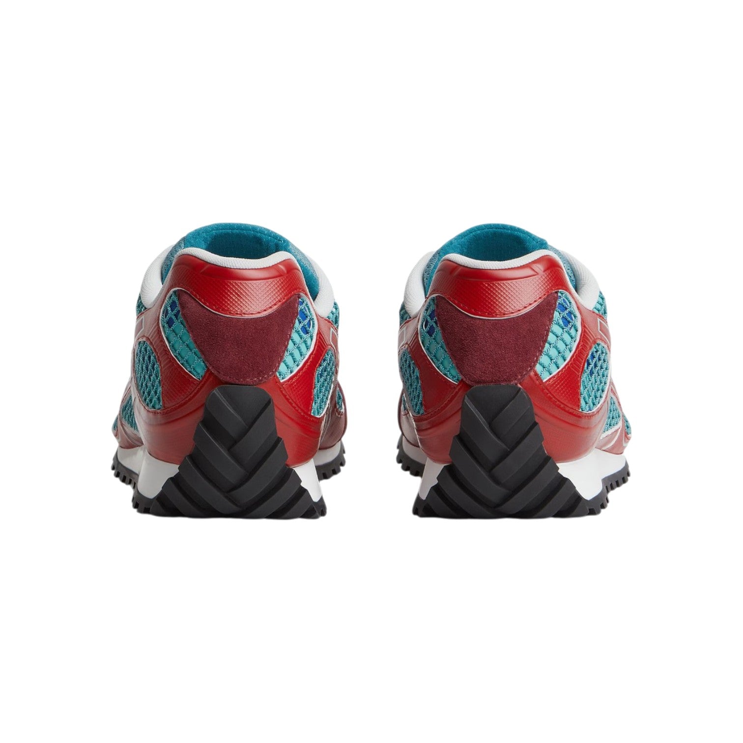 Bottega Veneta 'Orbit' Turquoise & Cherry Sneakers