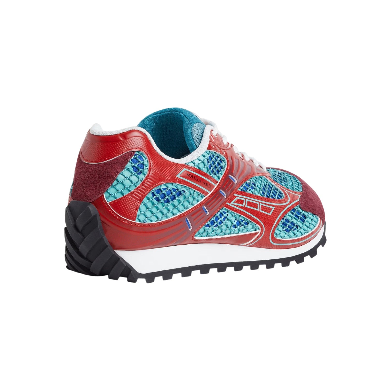 Bottega Veneta 'Orbit' Turquoise & Cherry Sneakers