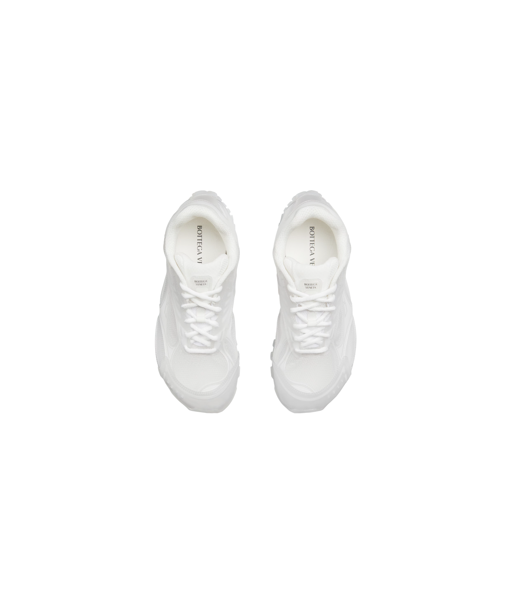 Bottega Veneta 'Orbit' White Glass Sneakers