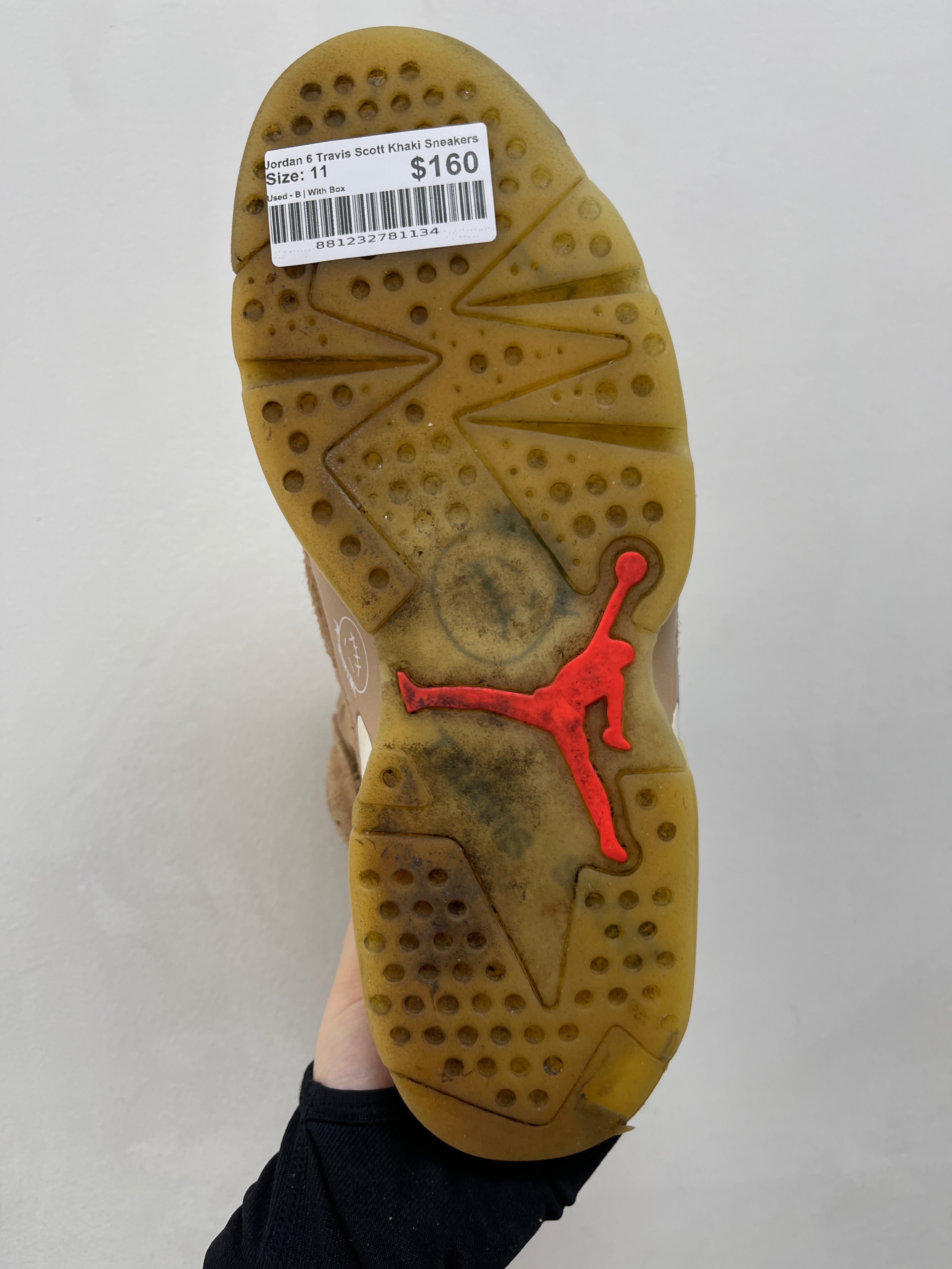 Jordan 6 Travis Scott Khaki Sneakers