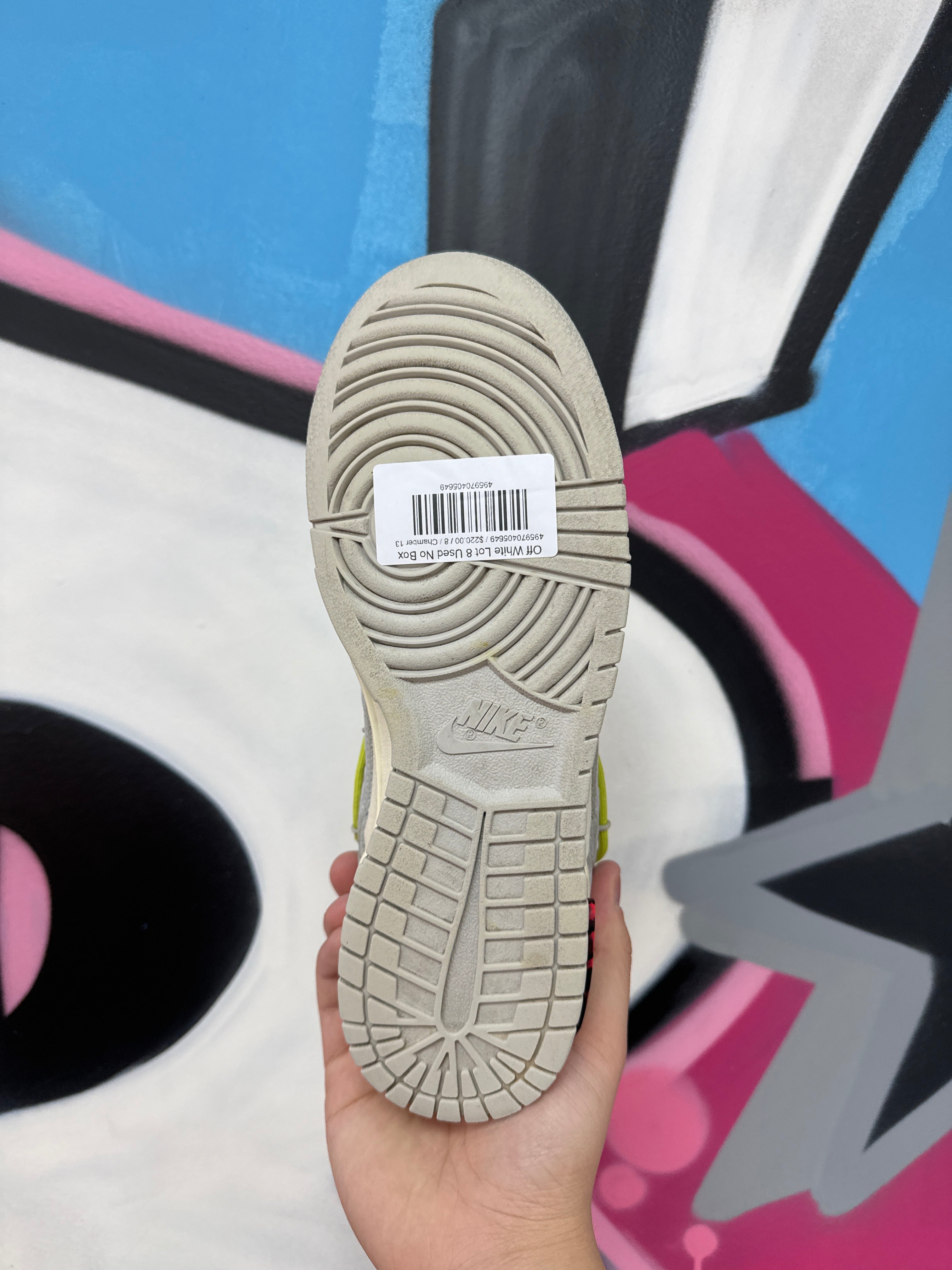 Off White Lot 8 Used No Box