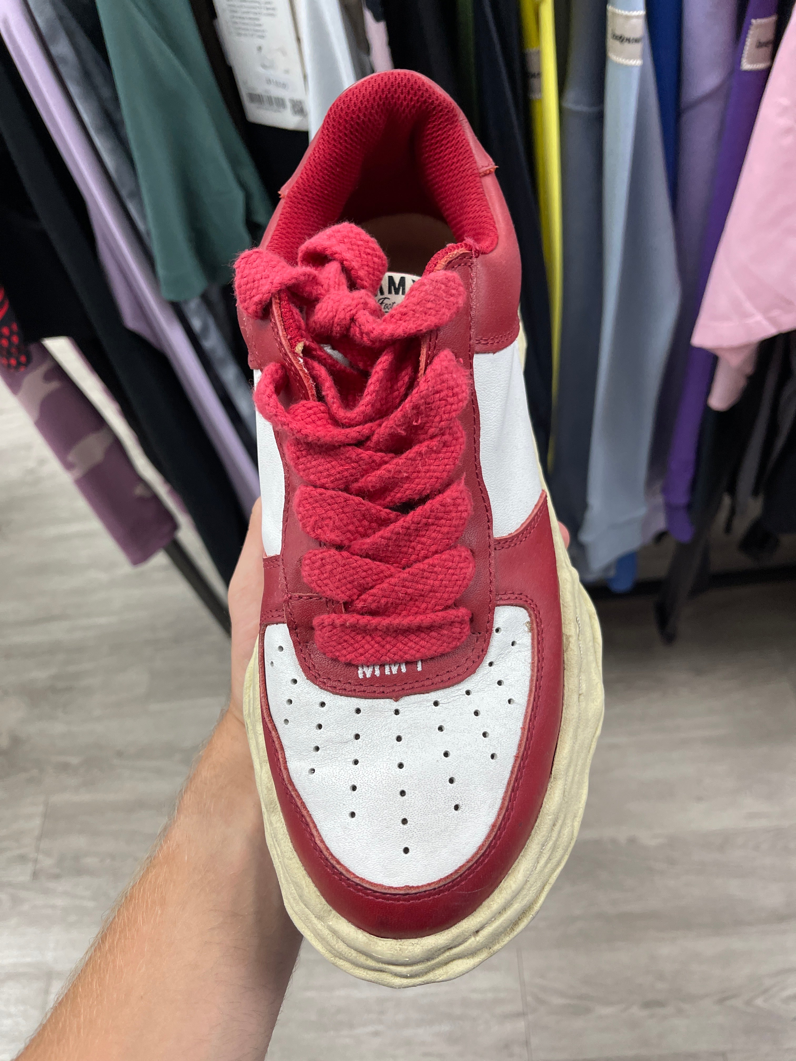 MMY Red White Cream Wayne Sneakers