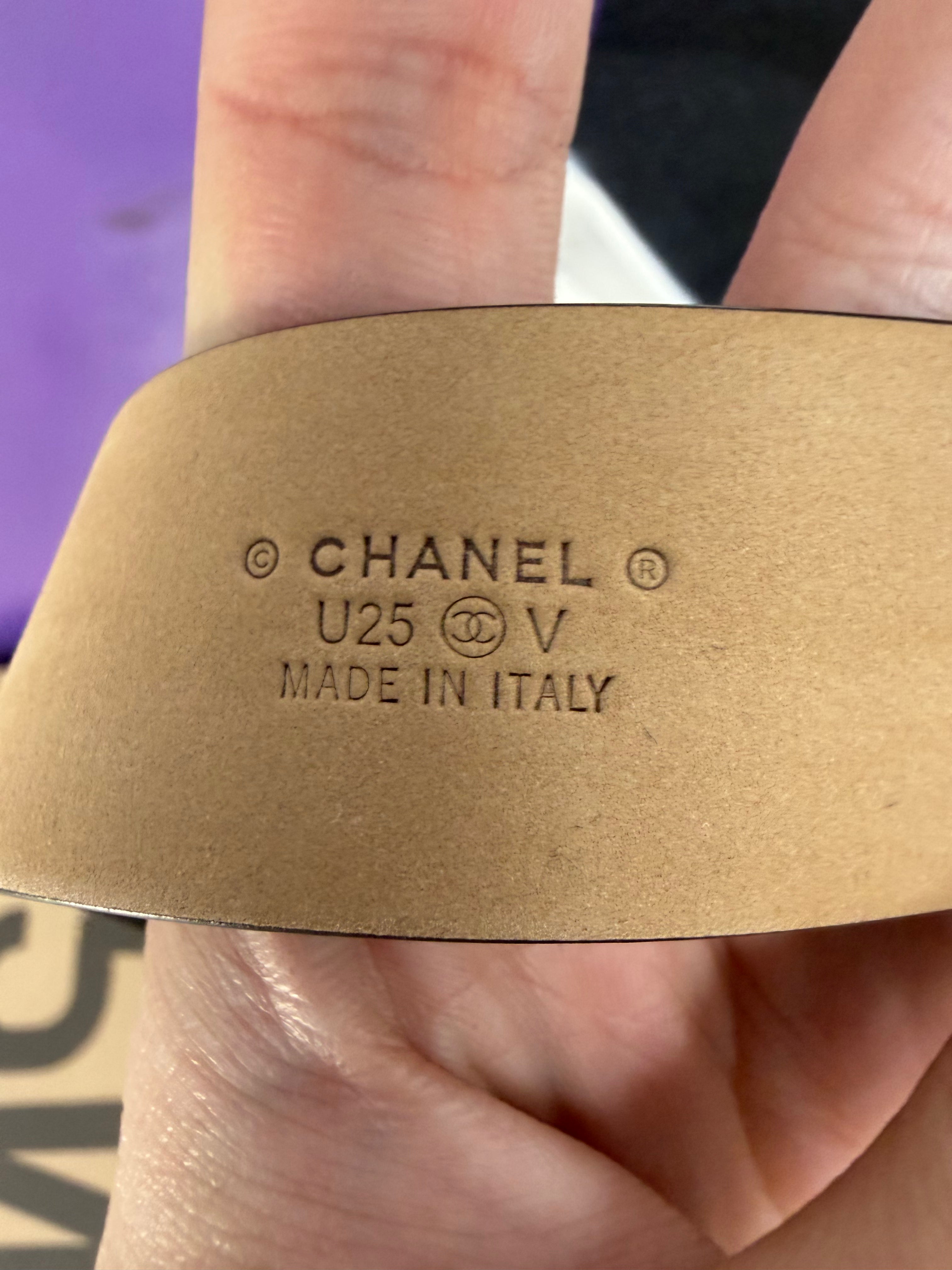 Chanel Black Uniform Belt