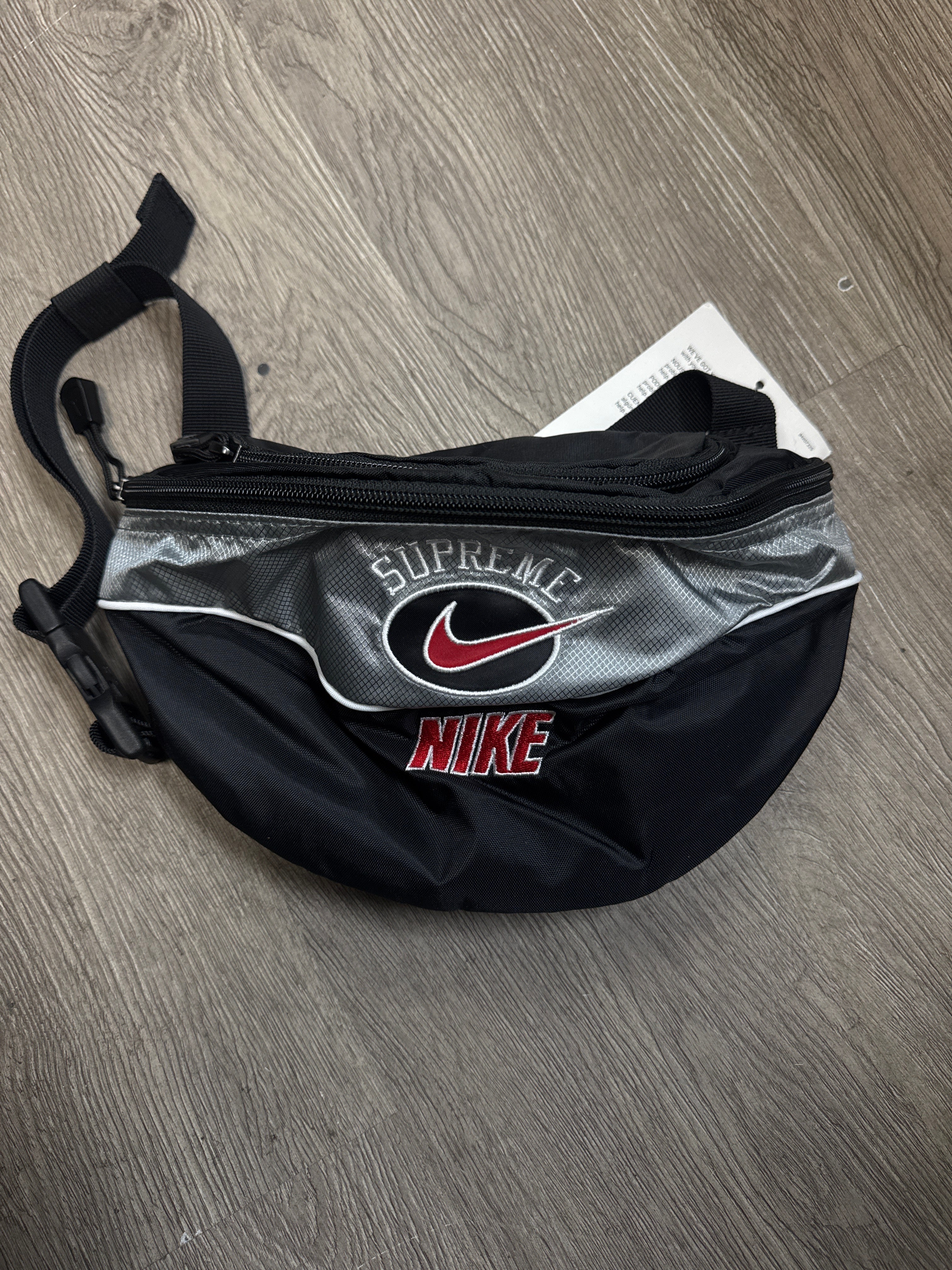 Supreme Nike Silver Shoulder Bag
