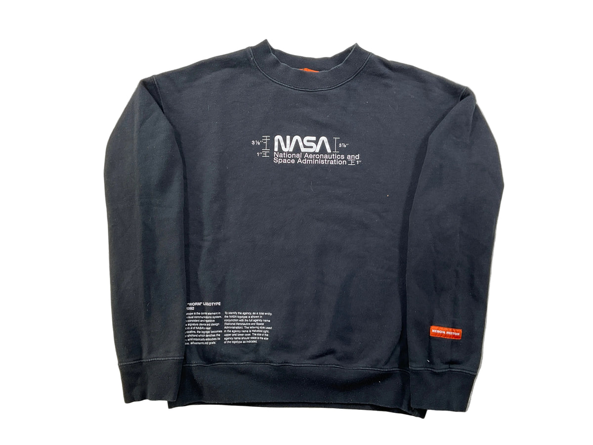 Heron Preston Black NASA Crewneck