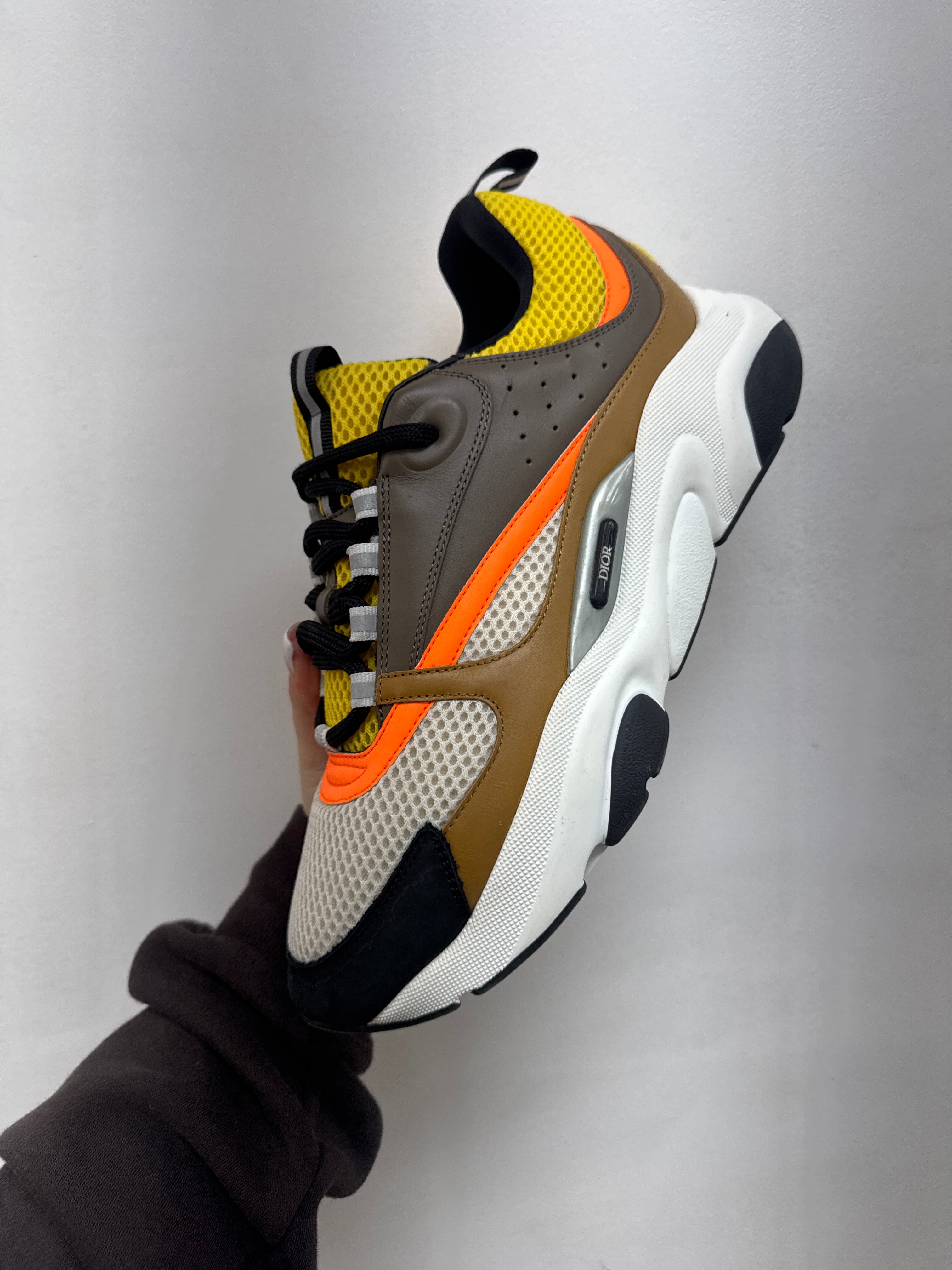 Dior Brown Orange B22 Sneakers