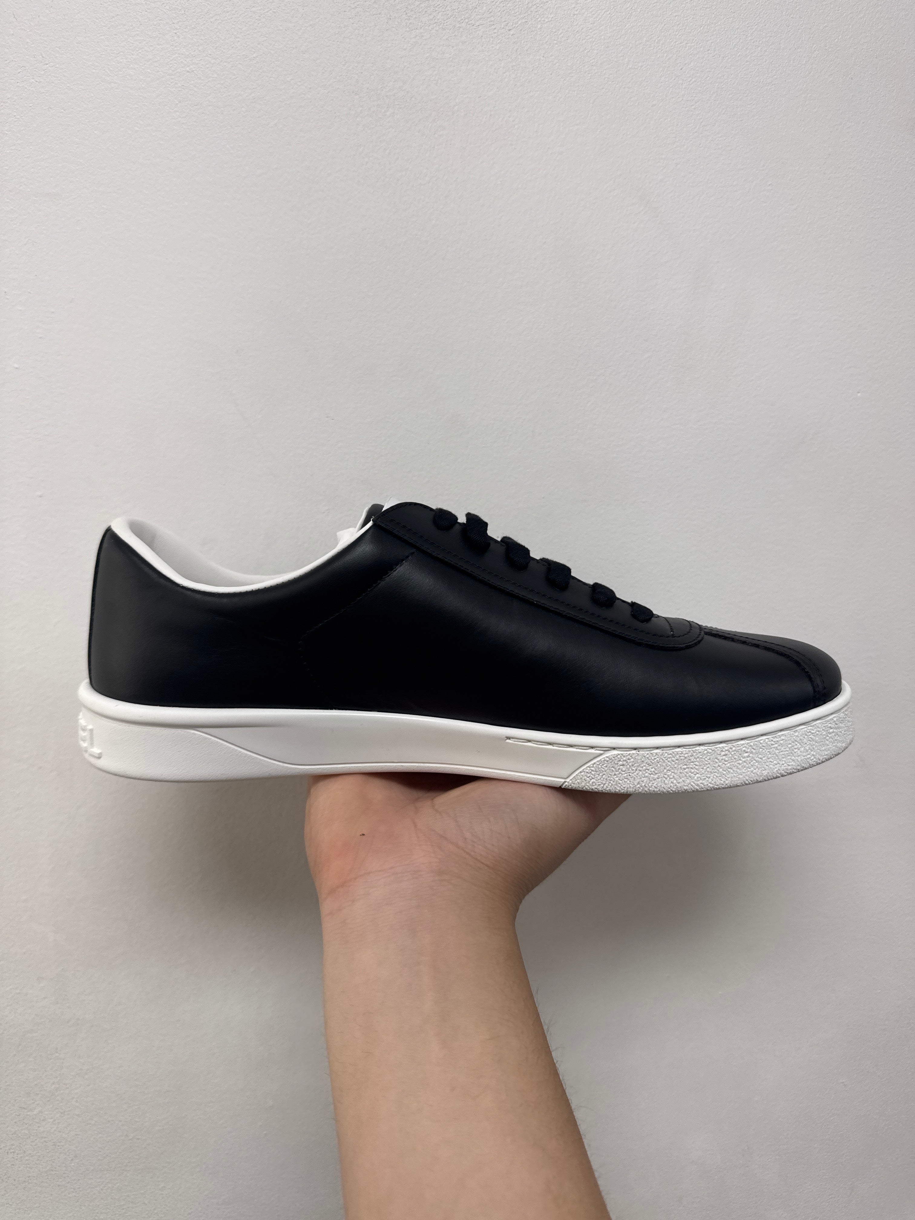 Chanel Black Uniform Trainer Sneakers