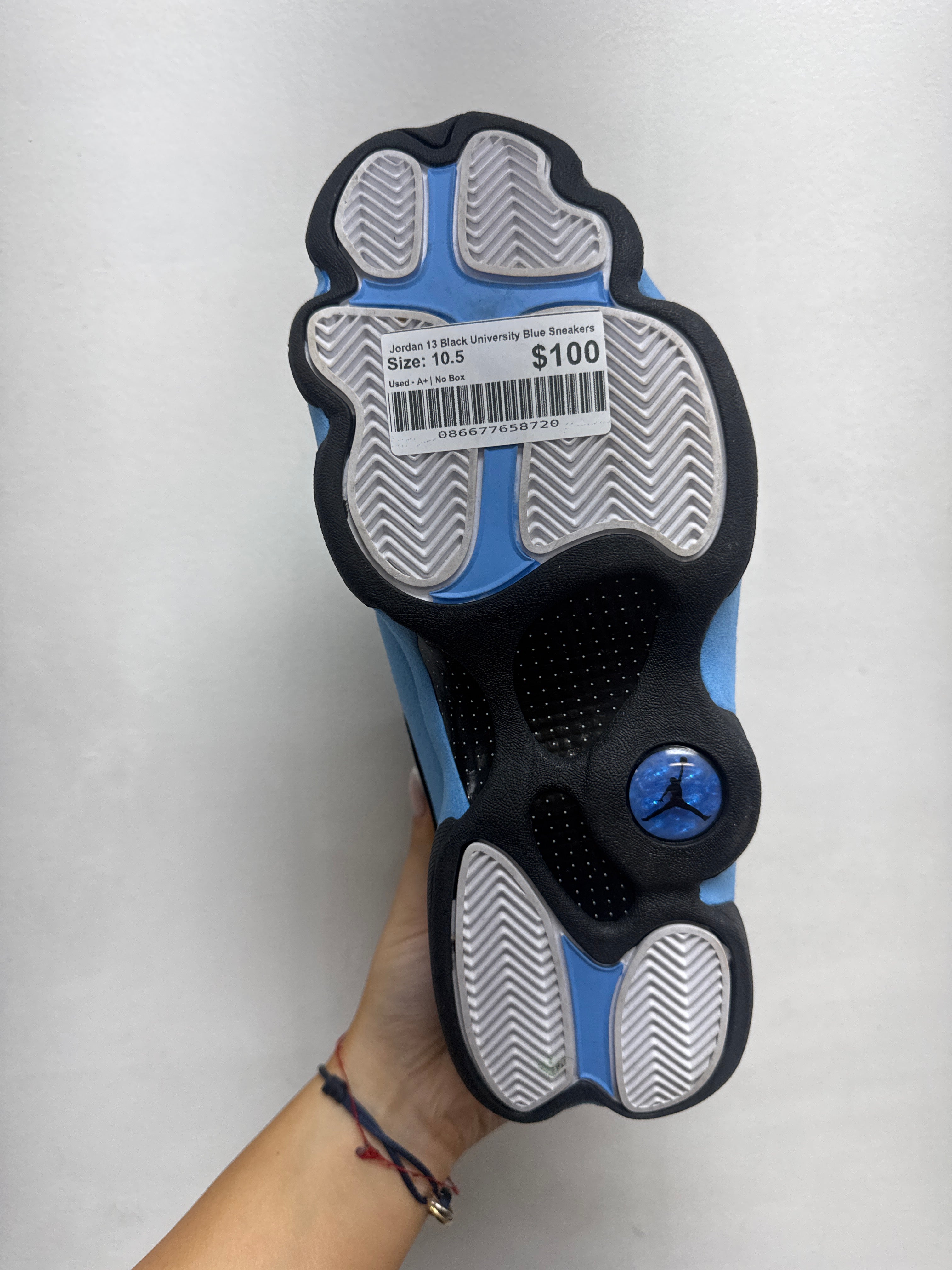 Jordan 13 Black University Blue Sneakers