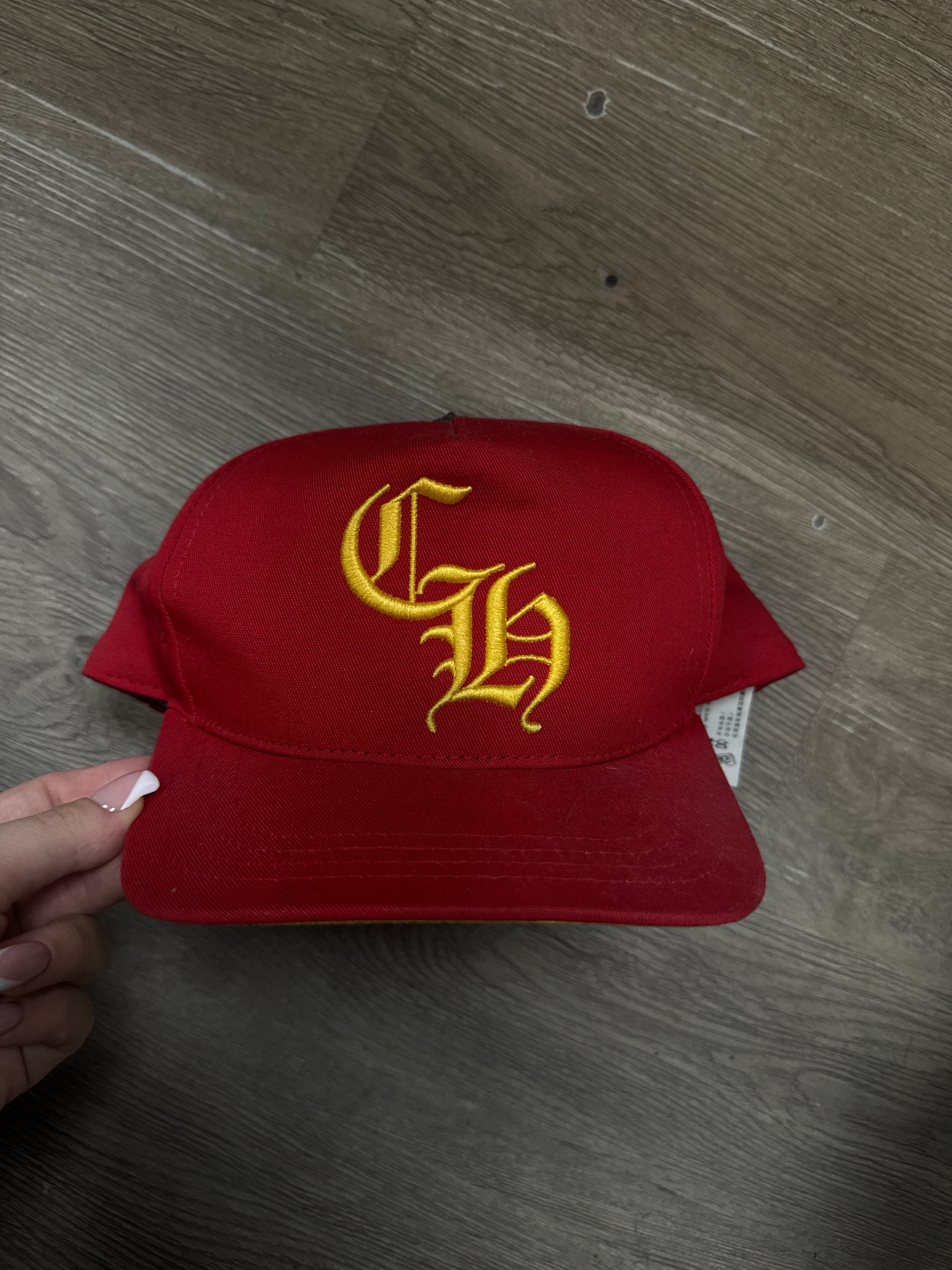 Chrome Hearts Red Yellow CH Hat