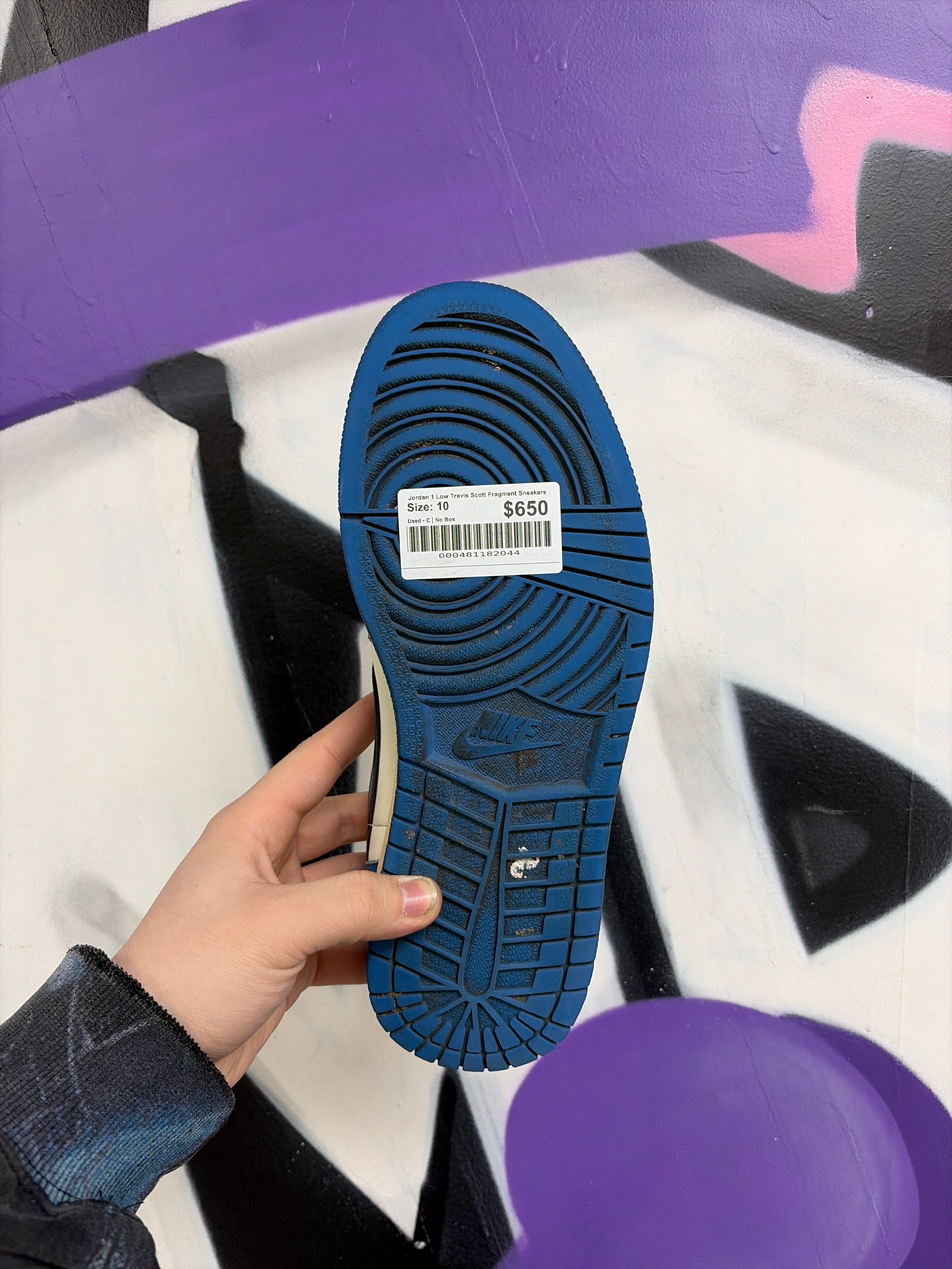 Jordan 1 Low Travis Scott Fragment Sneakers