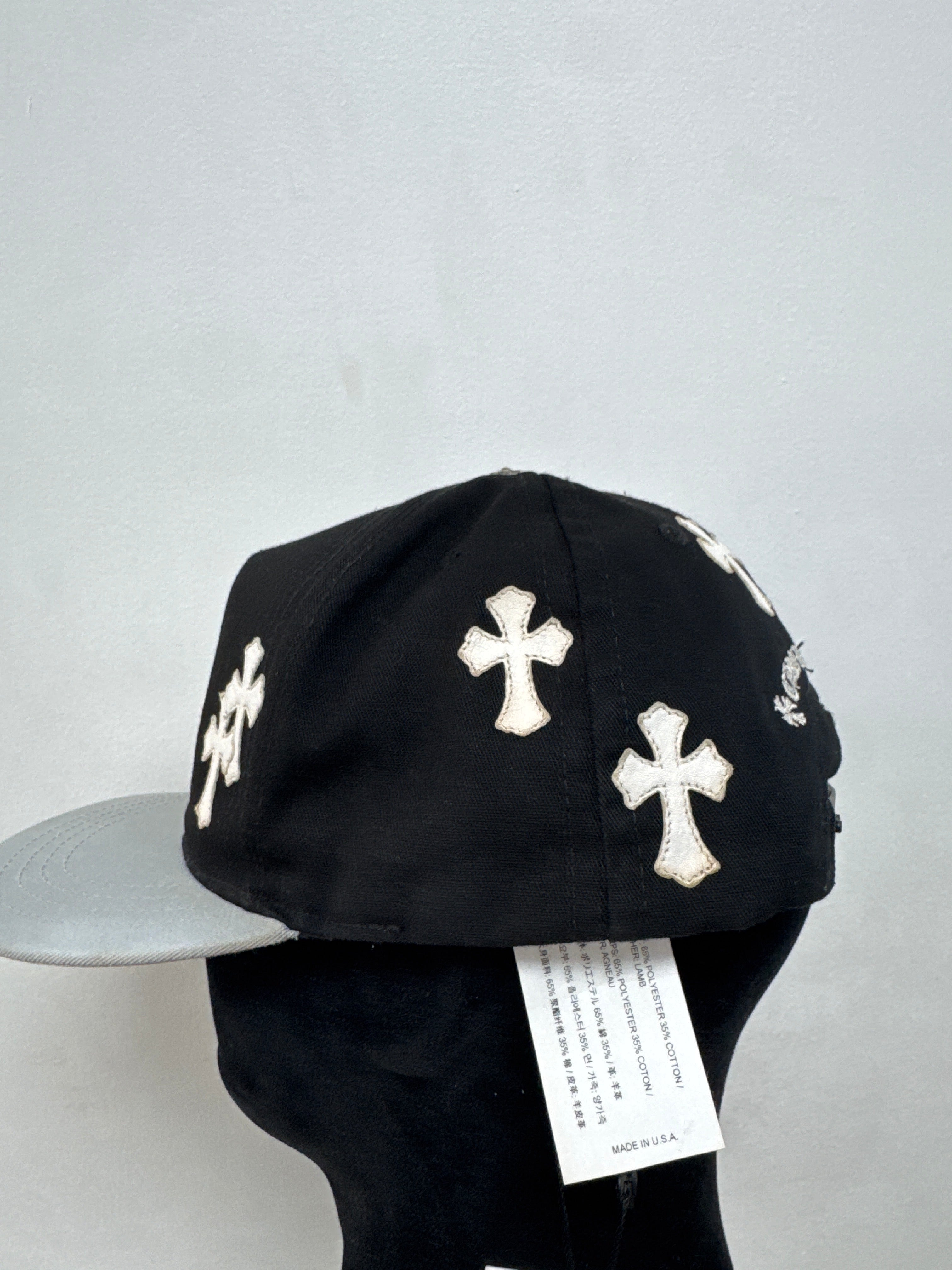 Chrome Hearts Black Grey Patch Baseball Trucker Hat