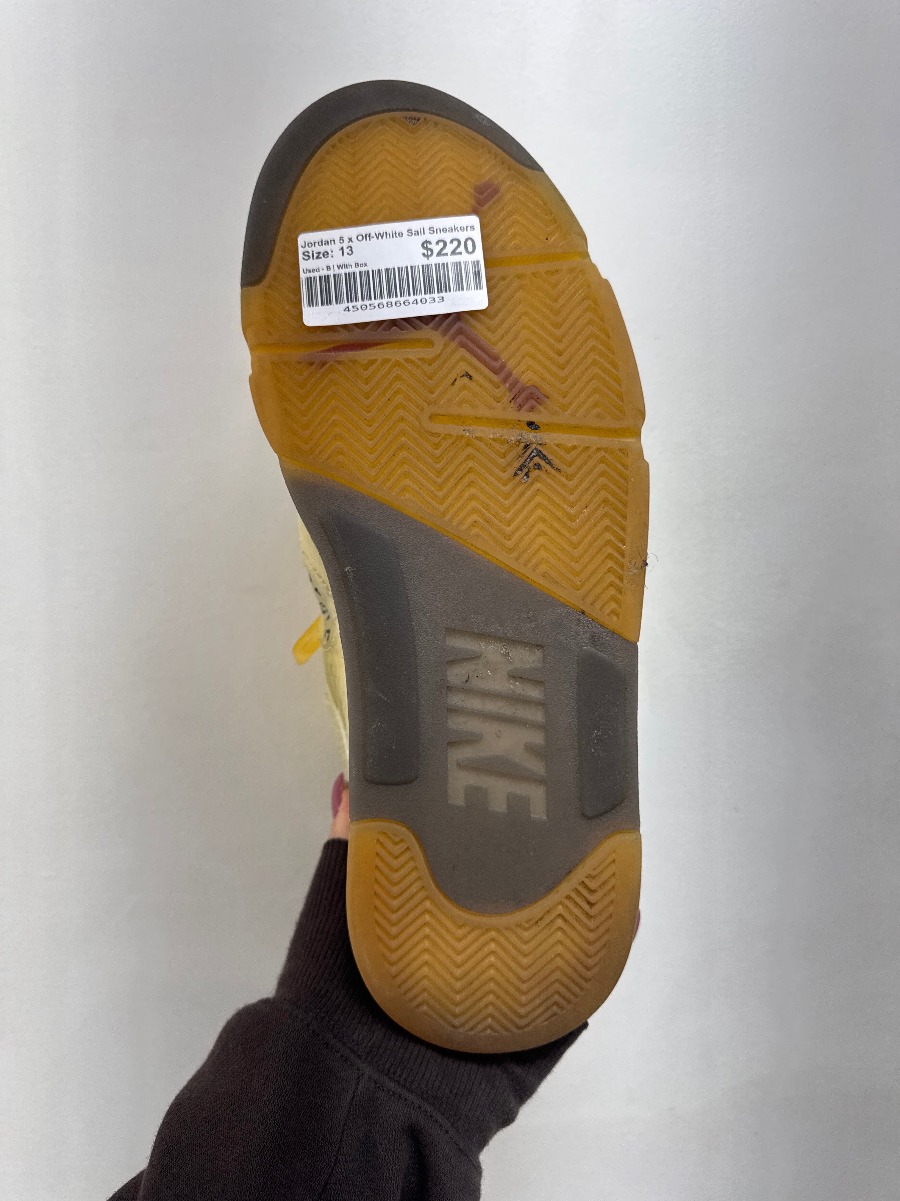 Jordan 5 x Off-White Sail Sneakers