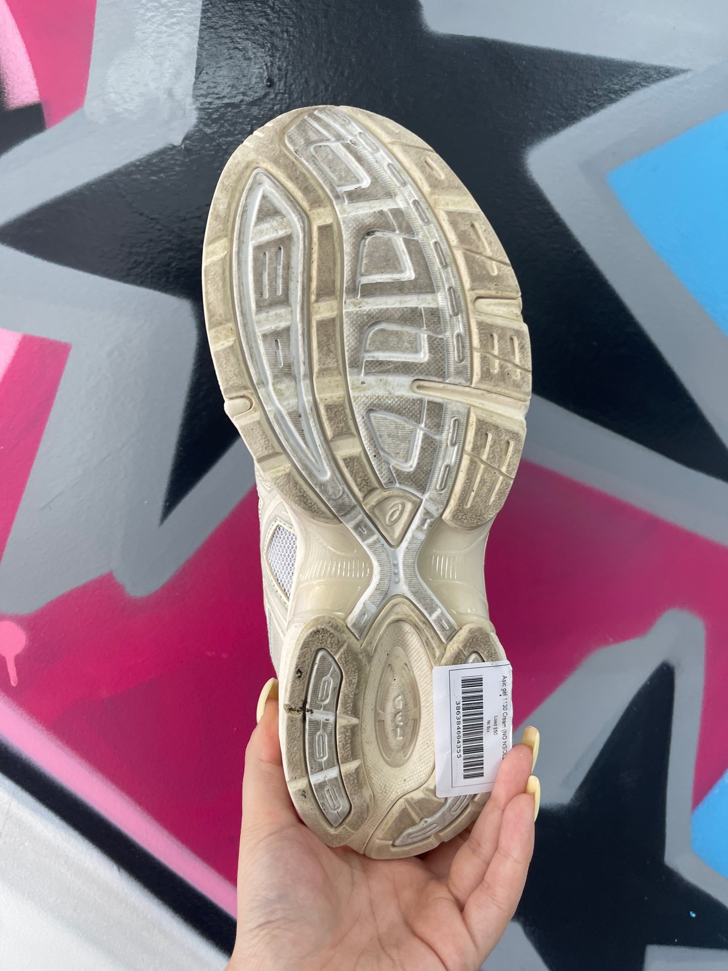 Asic gel 1130 Cream (NO NSOLE) Used No Box