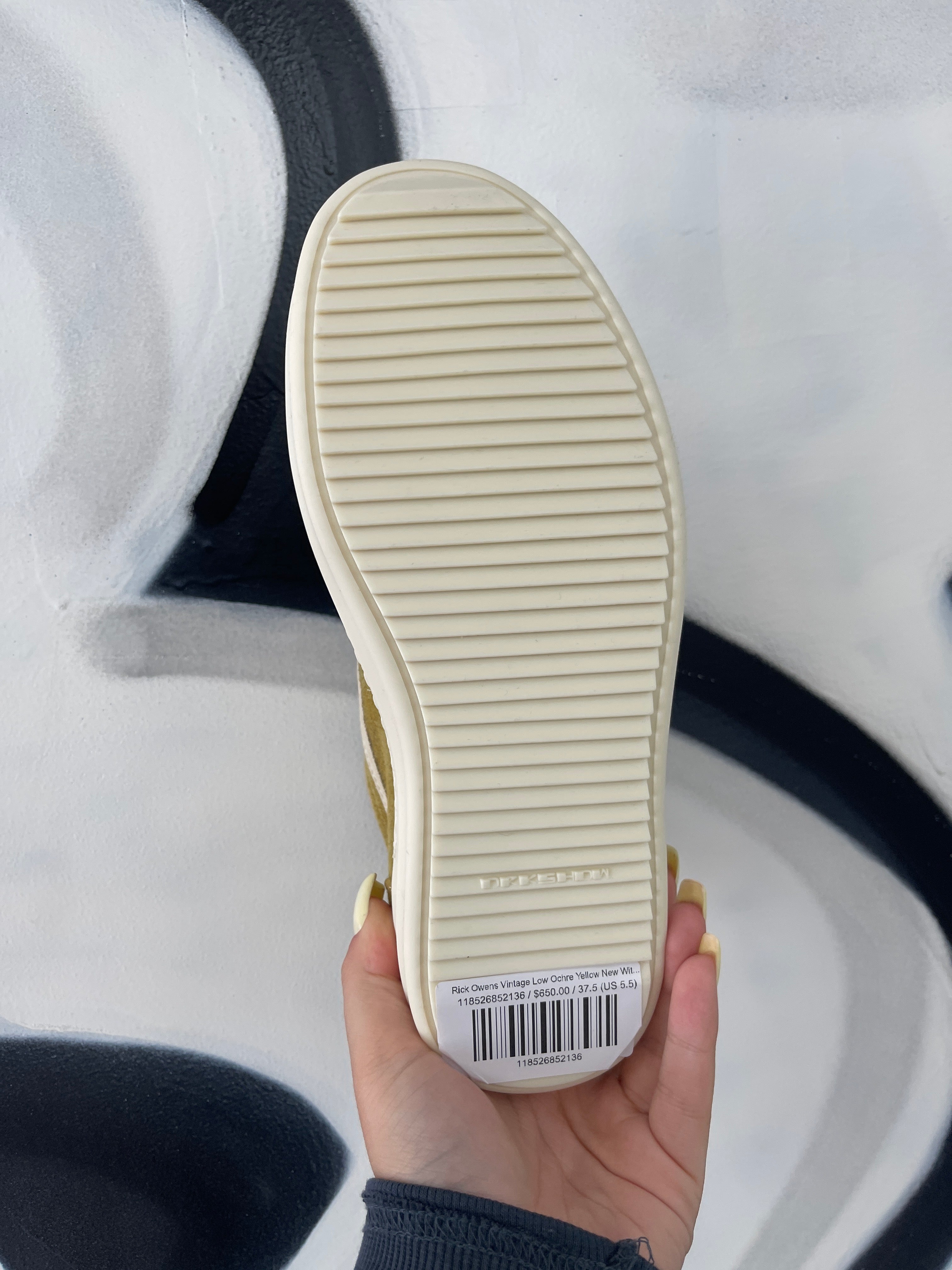 Rick Owens Vintage Low Ochre Yellow New With Box