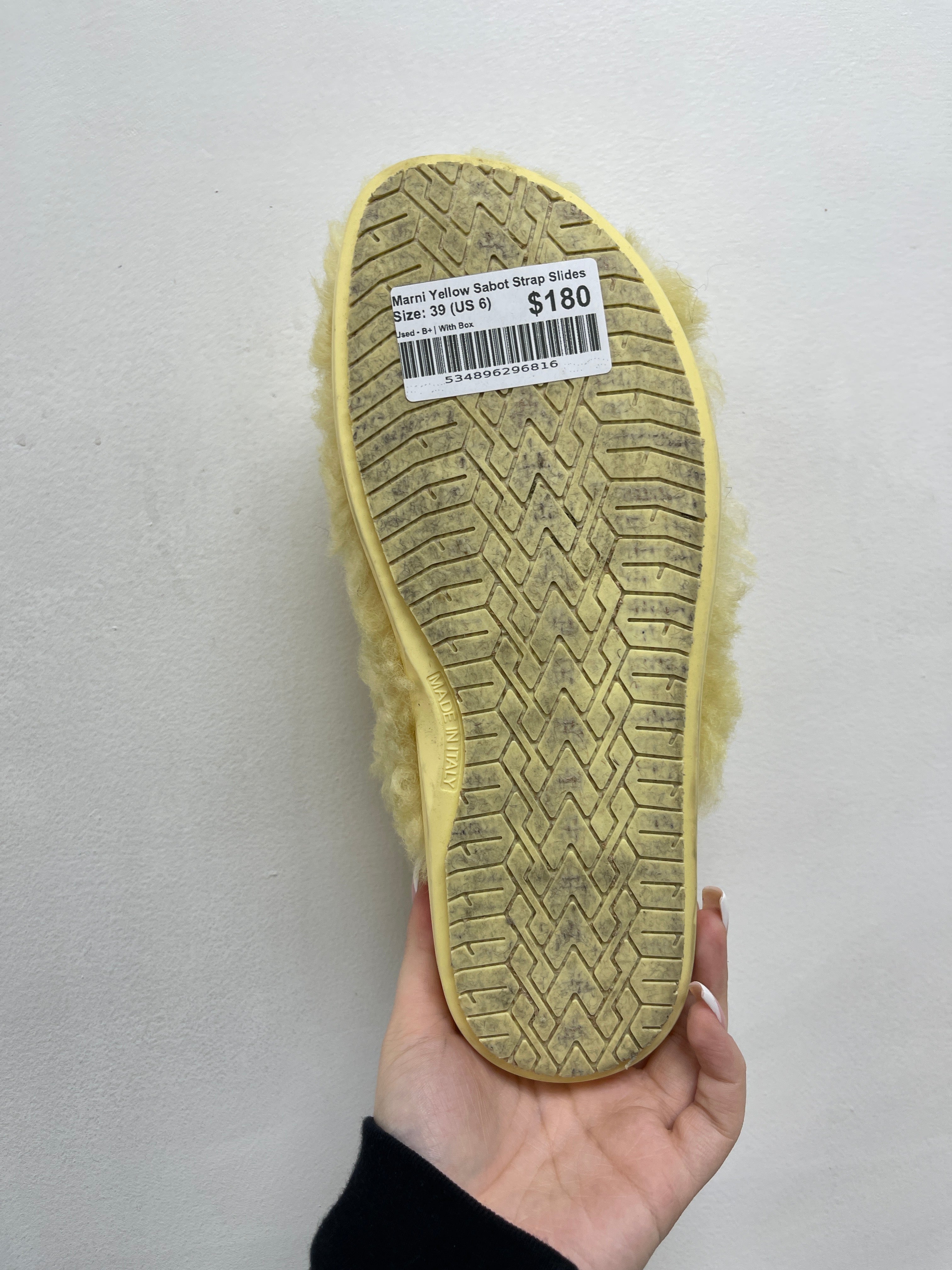 Marni Yellow Sabot Strap Slides