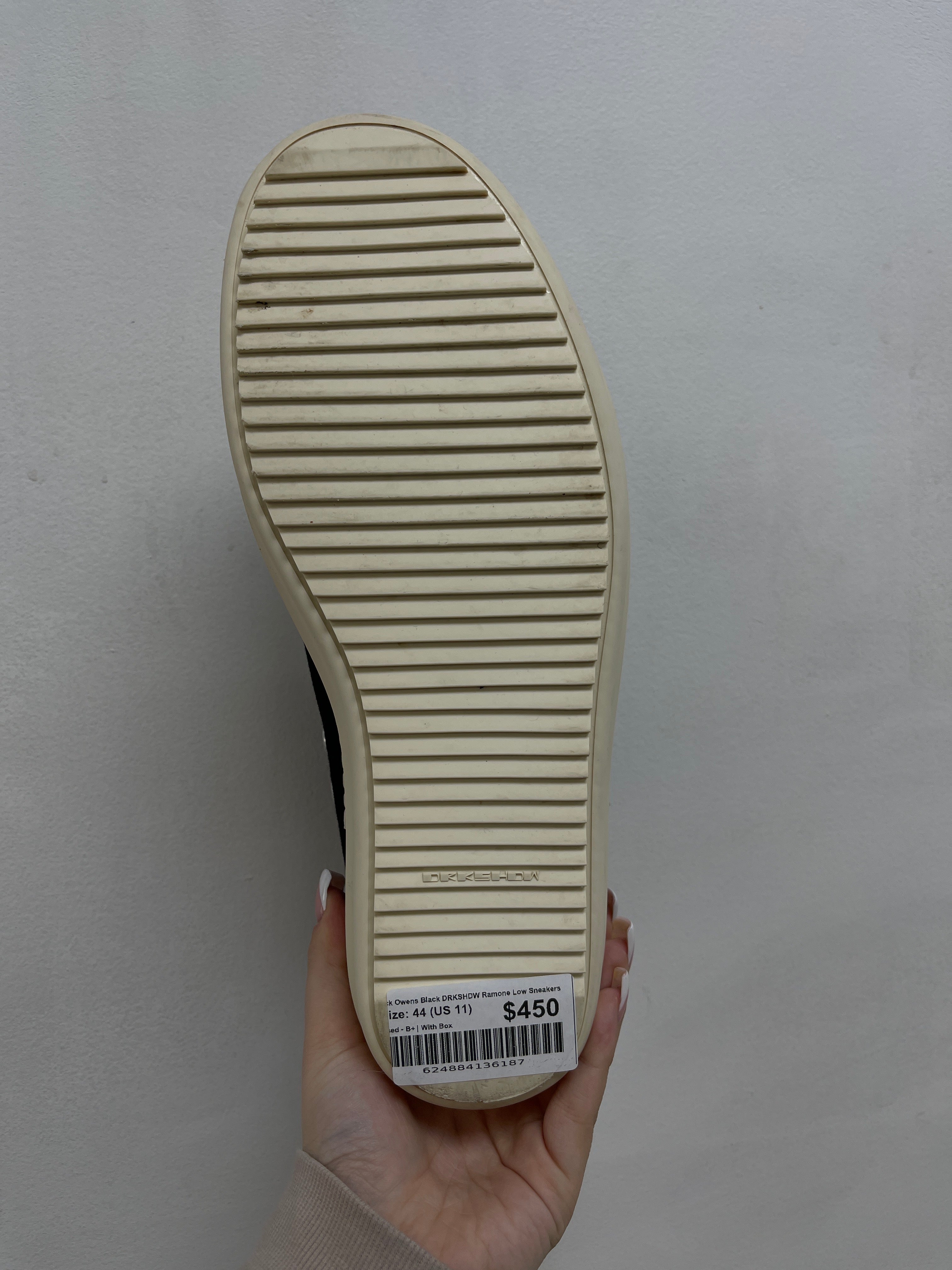 Rick Owens Black DRKSHDW Ramone Low Sneakers