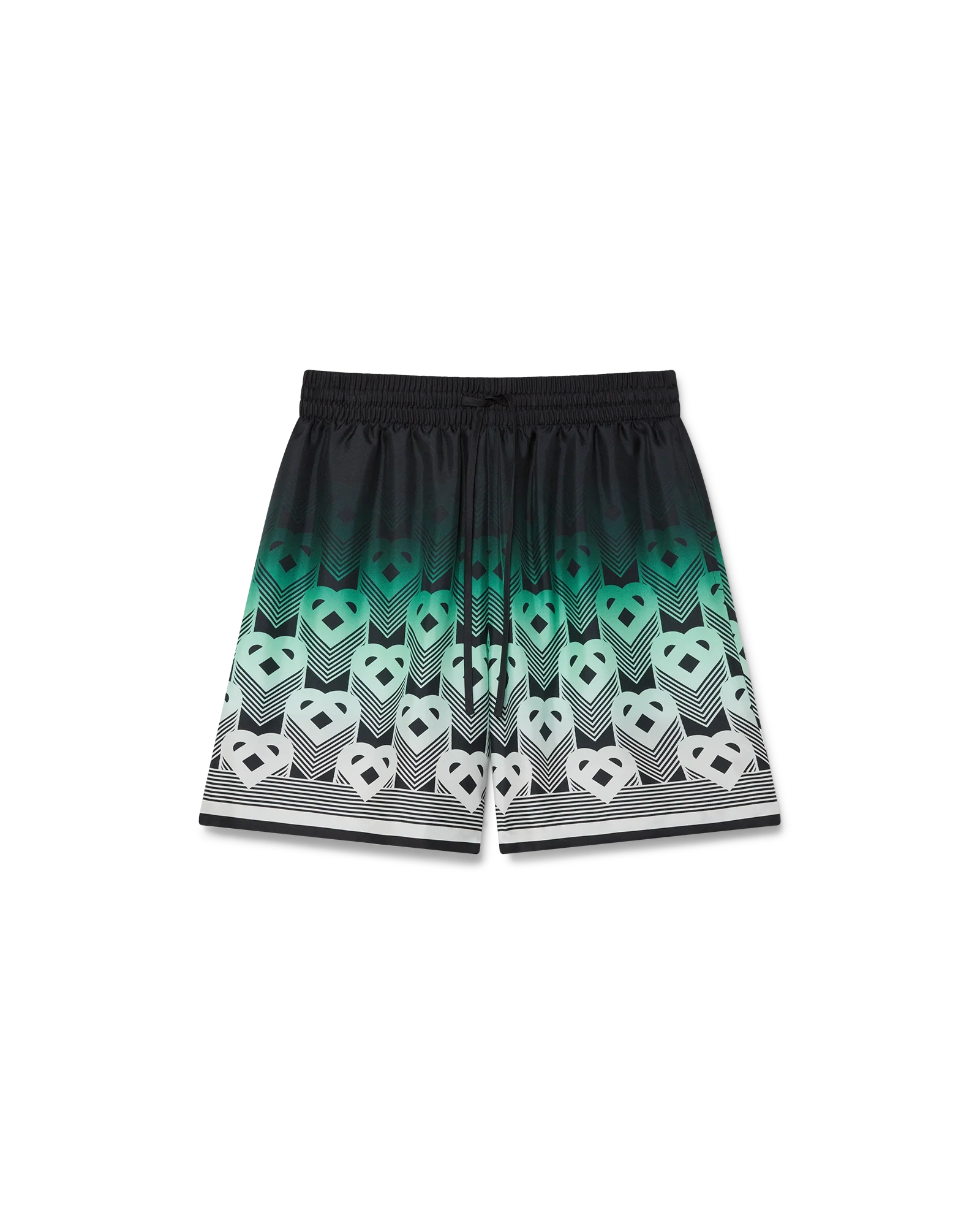 Casablanca Gradient Monogram Green Silk Short