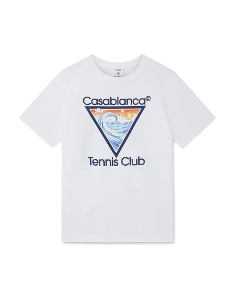 Casablanca 'Tennis Club Icon' White Tee