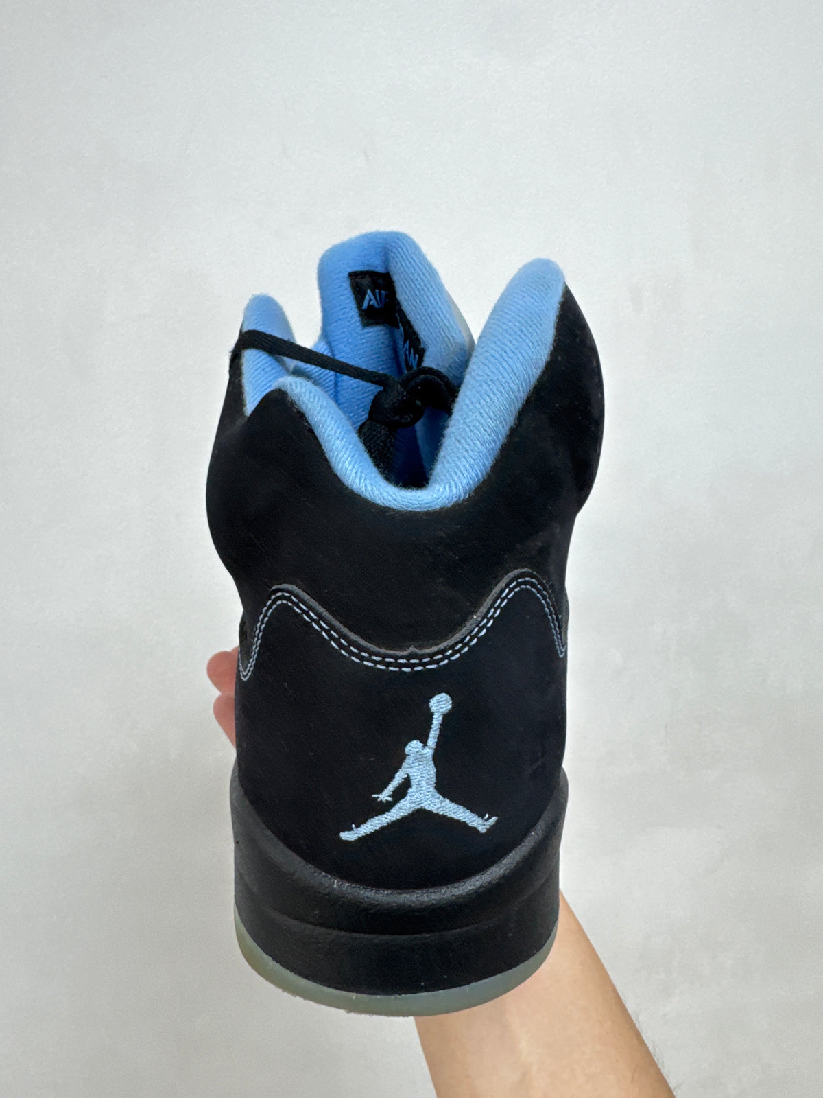 Jordan 5 Black University Blue Sneakers