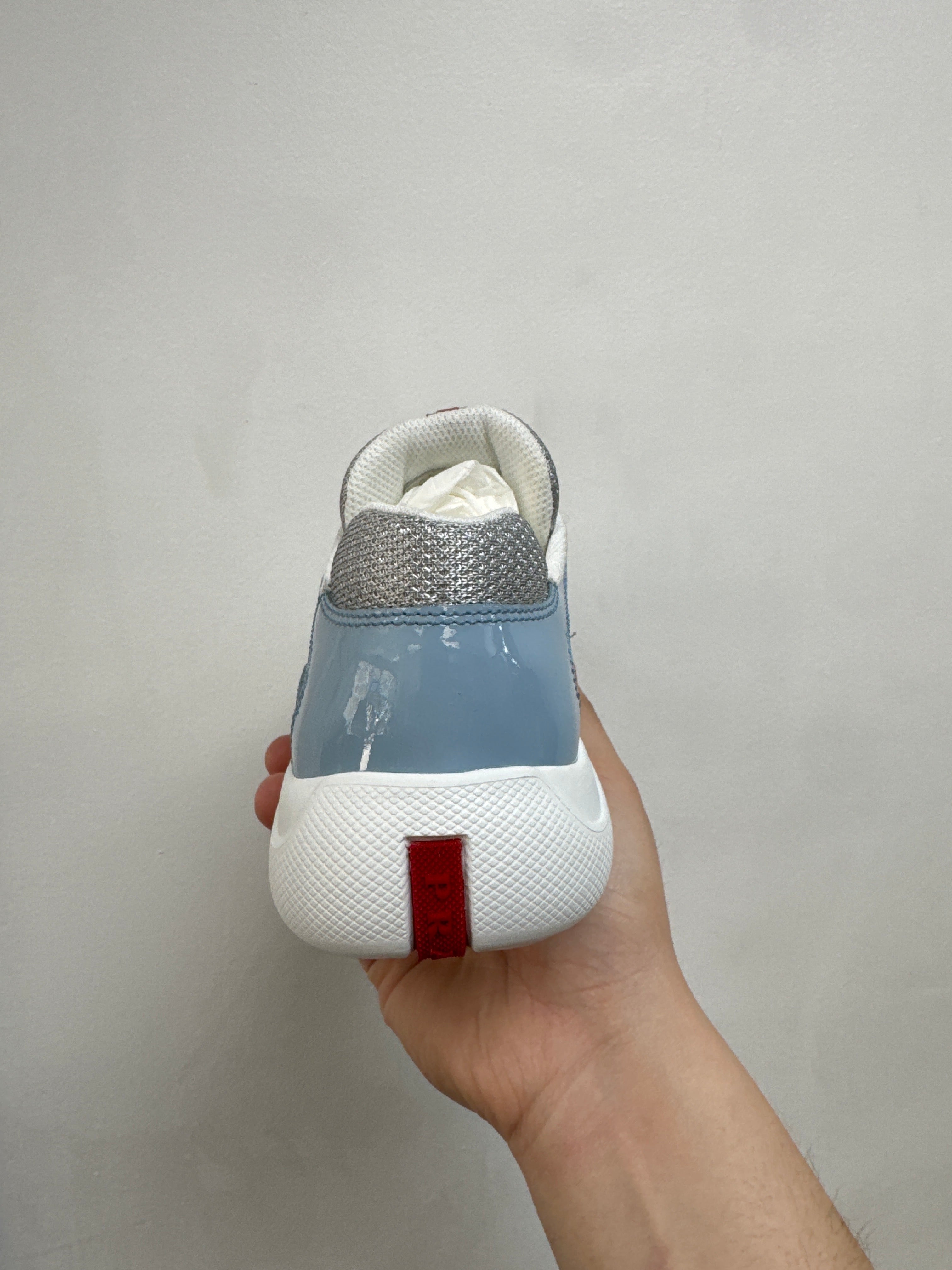 Prada Baby Blue White Cups Sneakers