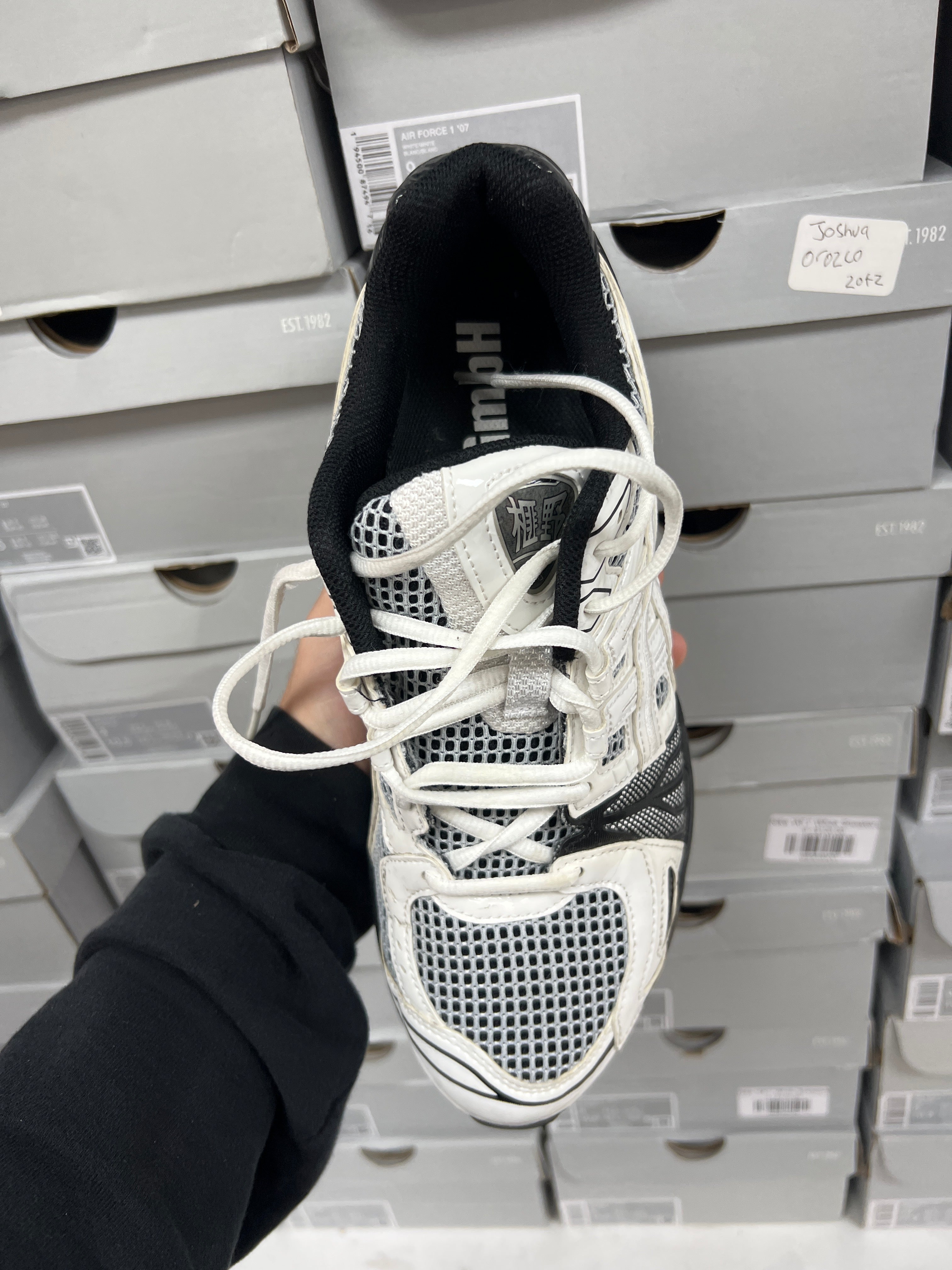 ASICS Kayano Legacy White & Black Sneakers