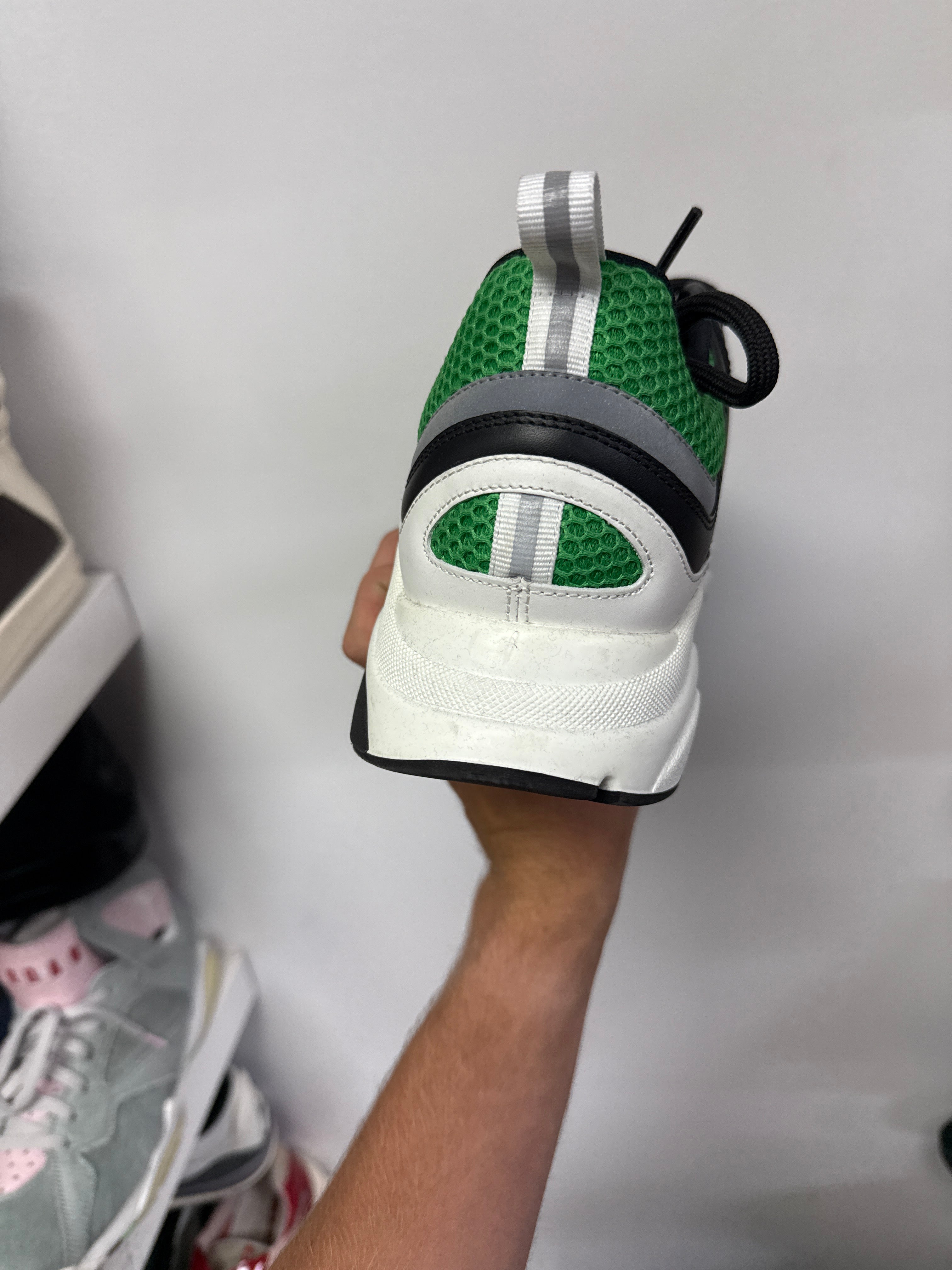 Dior B22 White Pine Green Black Sneakers