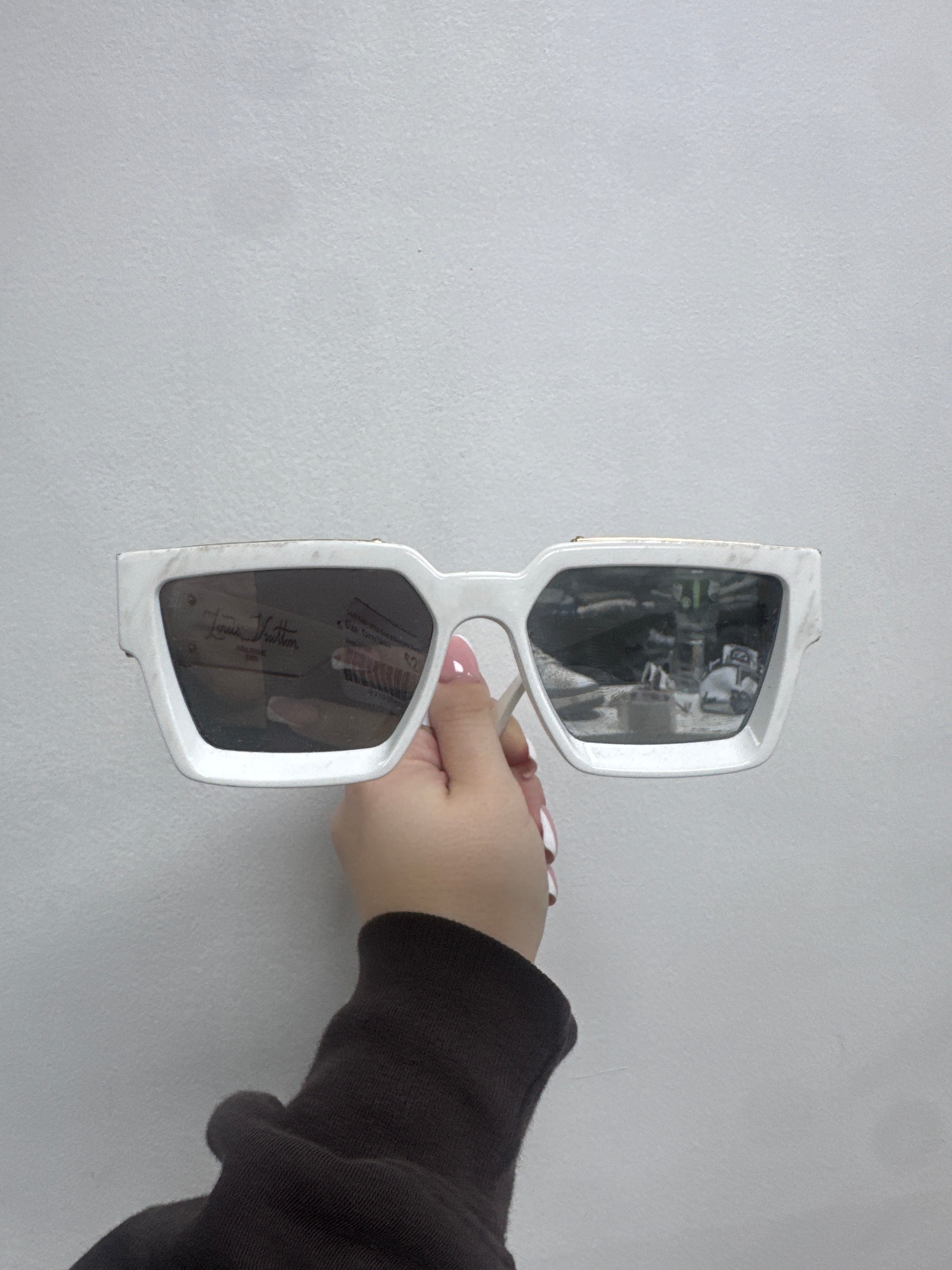 Louis Vuitton White Gold Millionaire Sunglasses