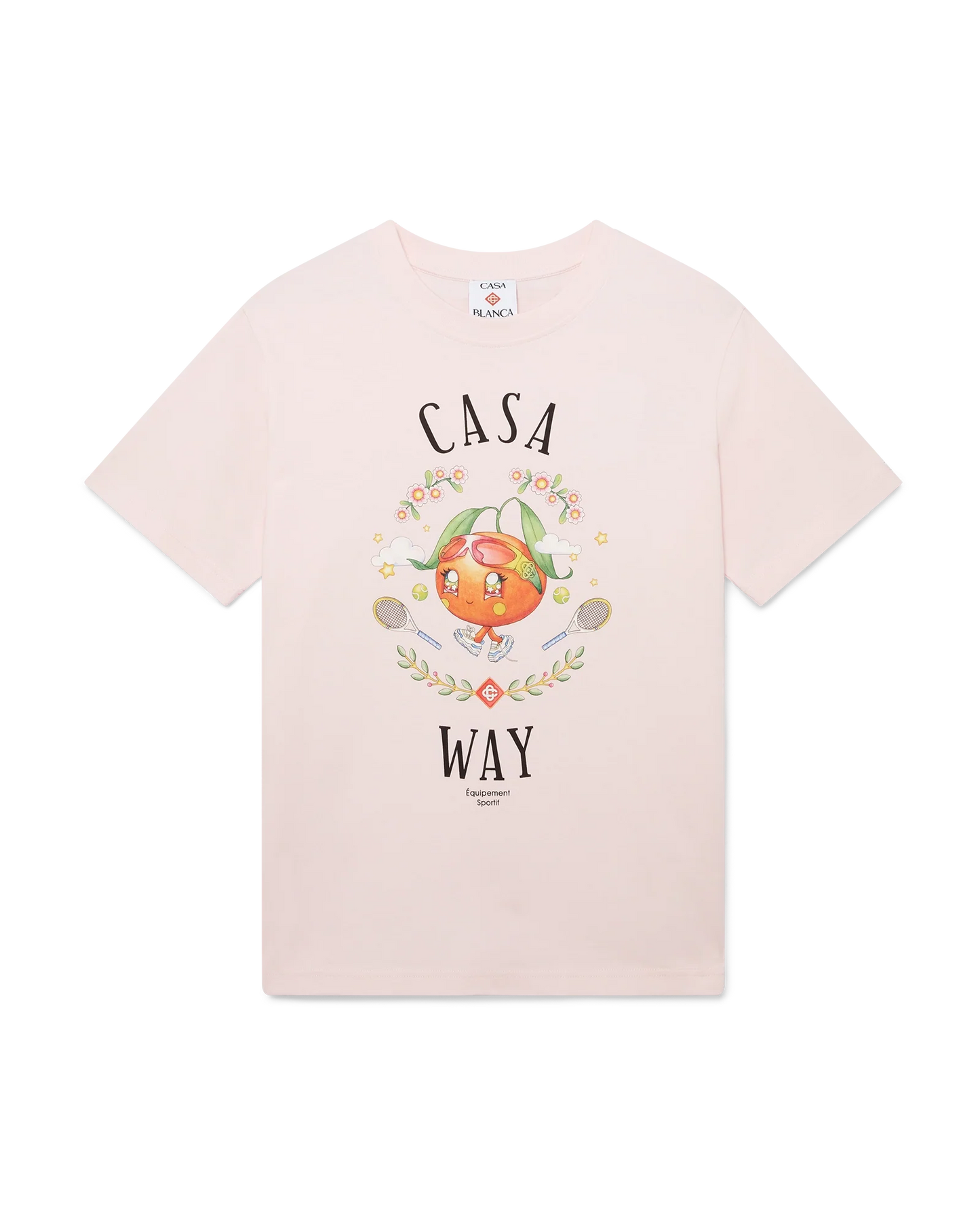 Casablanca Casa Way 'Orange Mascot' Pink Tee