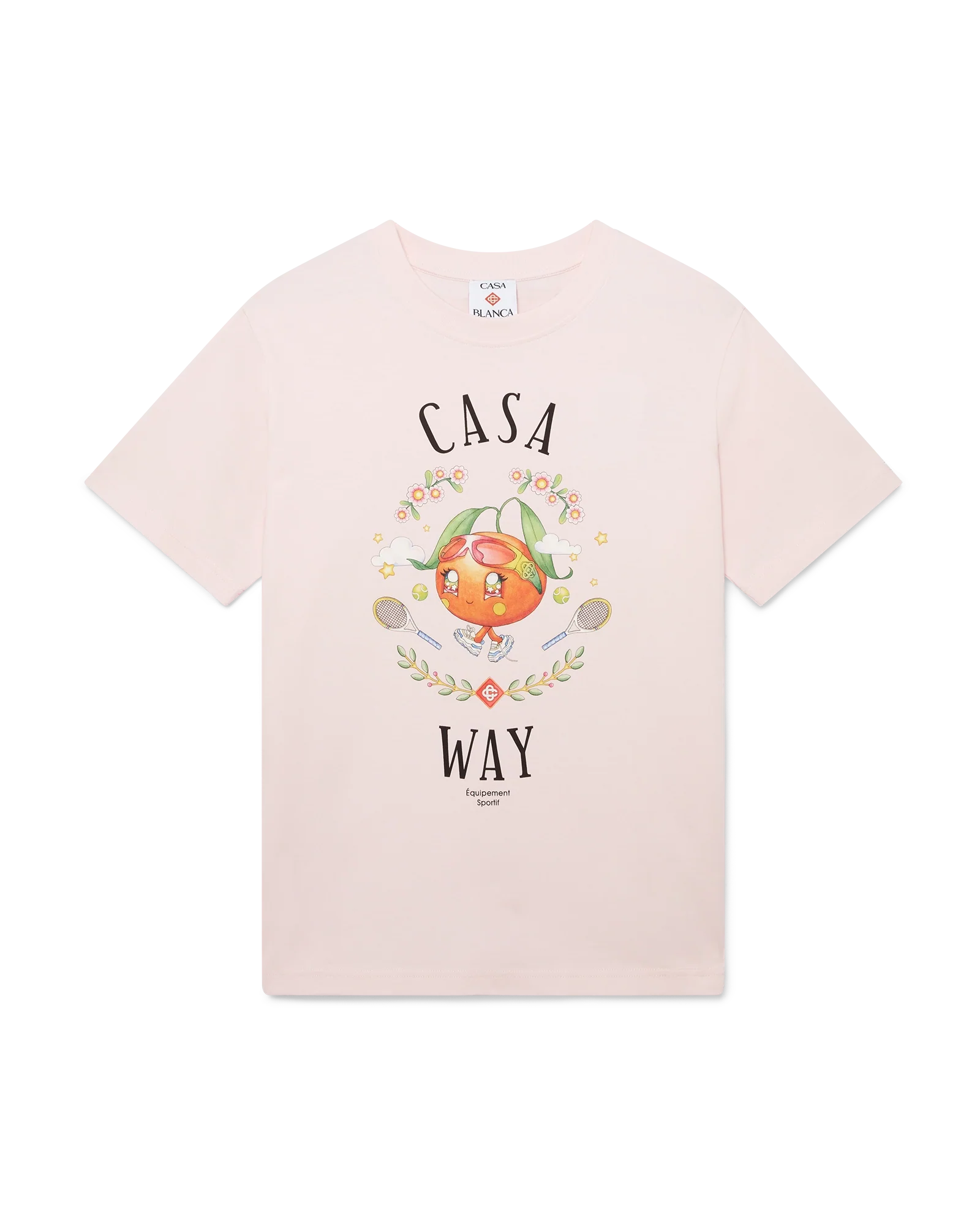 Casablanca Casa Way 'Orange Mascot' Pink Tee