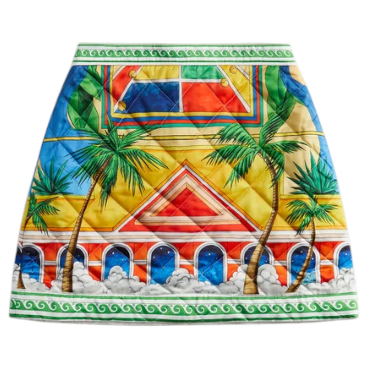 Casablanca Quilted Mini Skirt