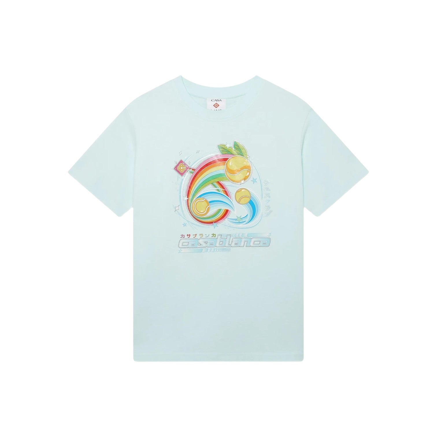 Casablanca 'Manga Ball' Baby Blue Tee