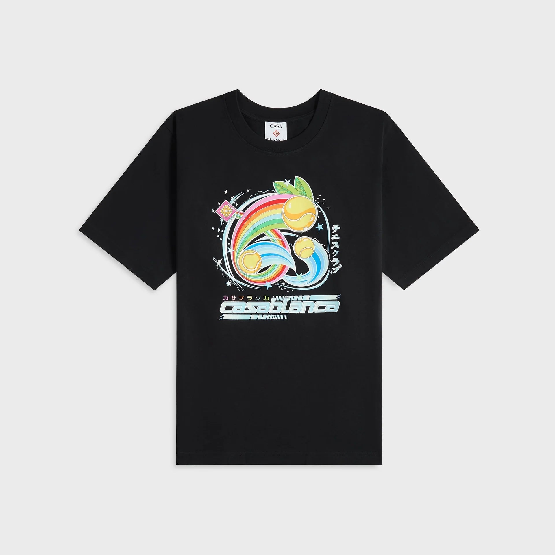 Casablanca 'Manga Tennis' Black Tee