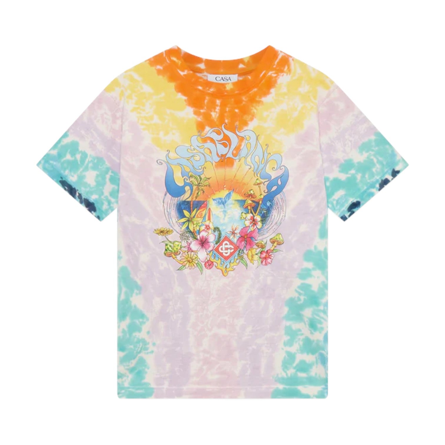 Casablanca 'Surf Trip' Tie Dye Tee