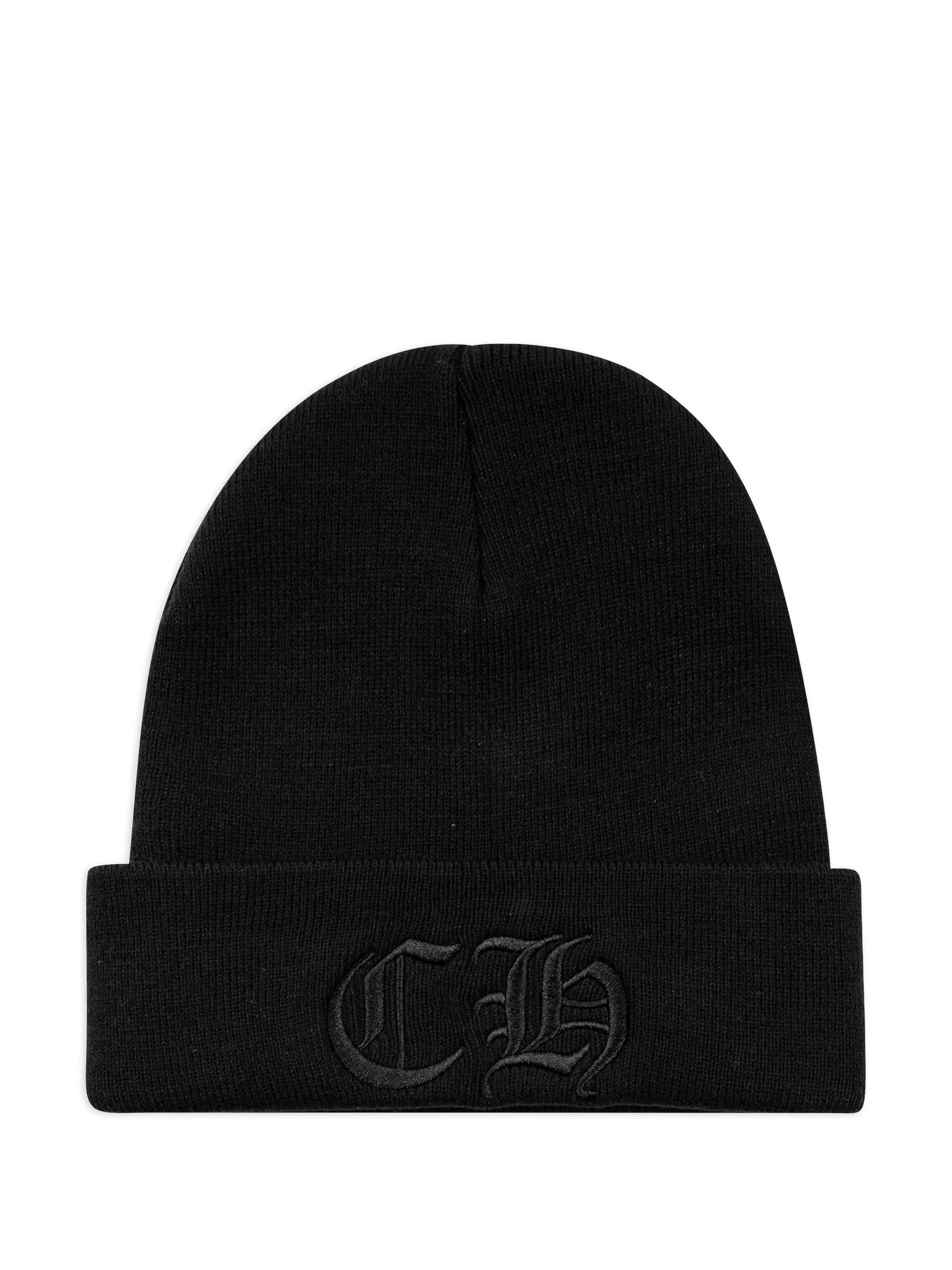 Chrome Hearts Black Tonal CH Beanie