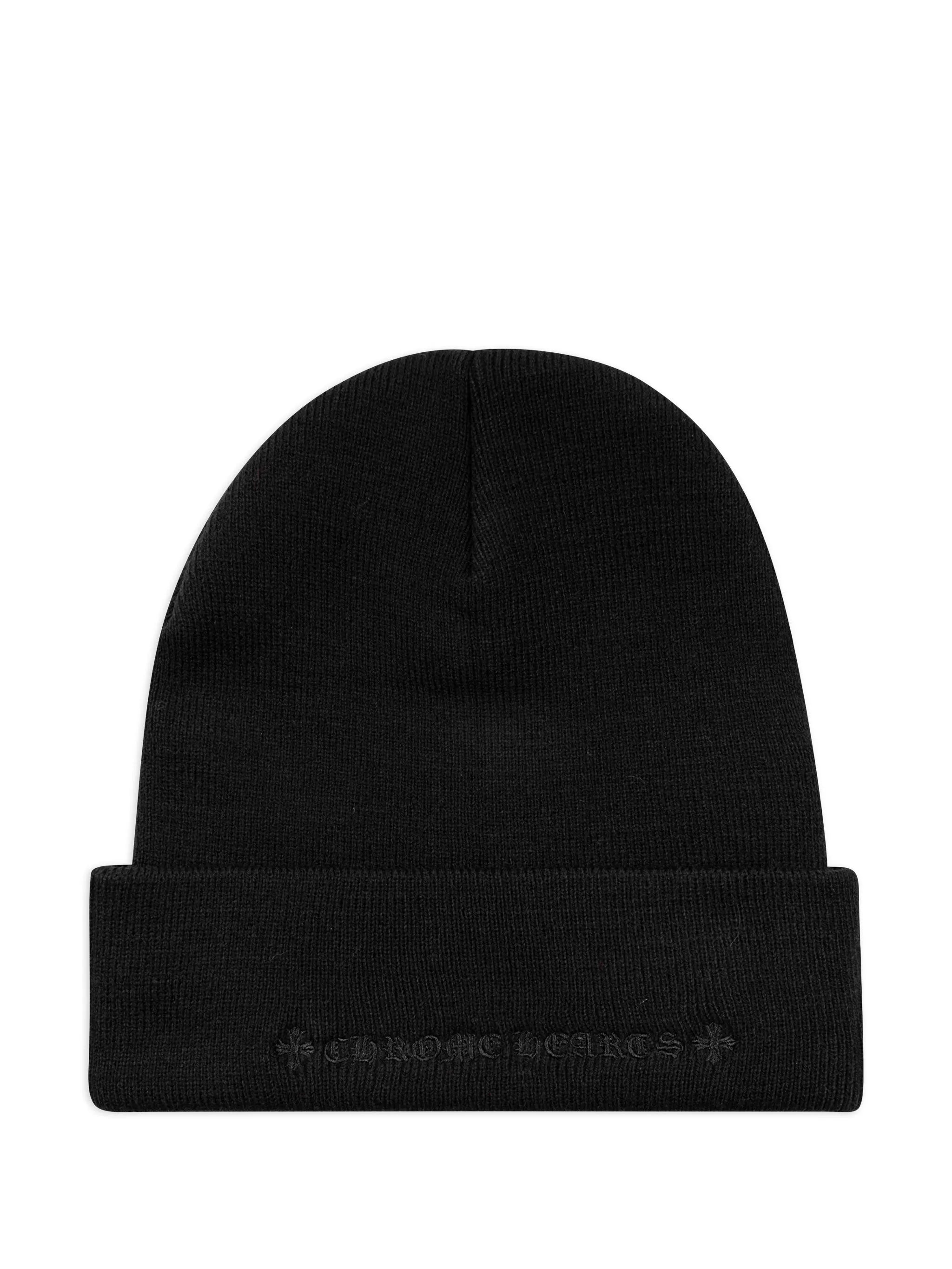 Chrome Hearts Black Tonal CH Beanie