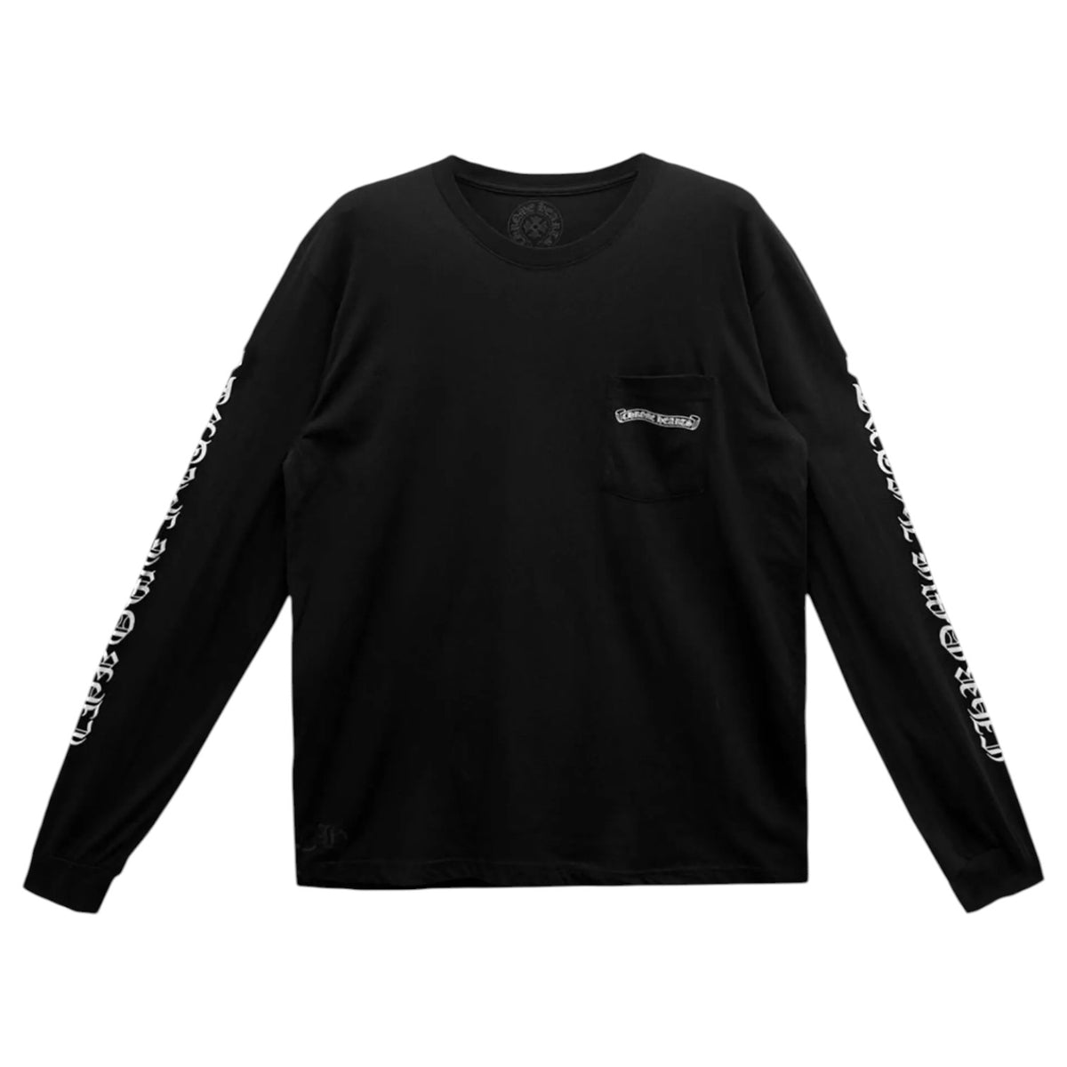 Chrome Hearts 'Scroll Logo' Black & White Long Sleeve
