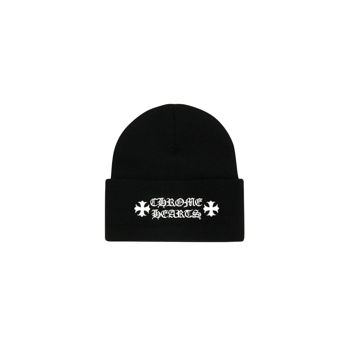 Chrome Hearts 'Plus Logo' Black & White Beanie