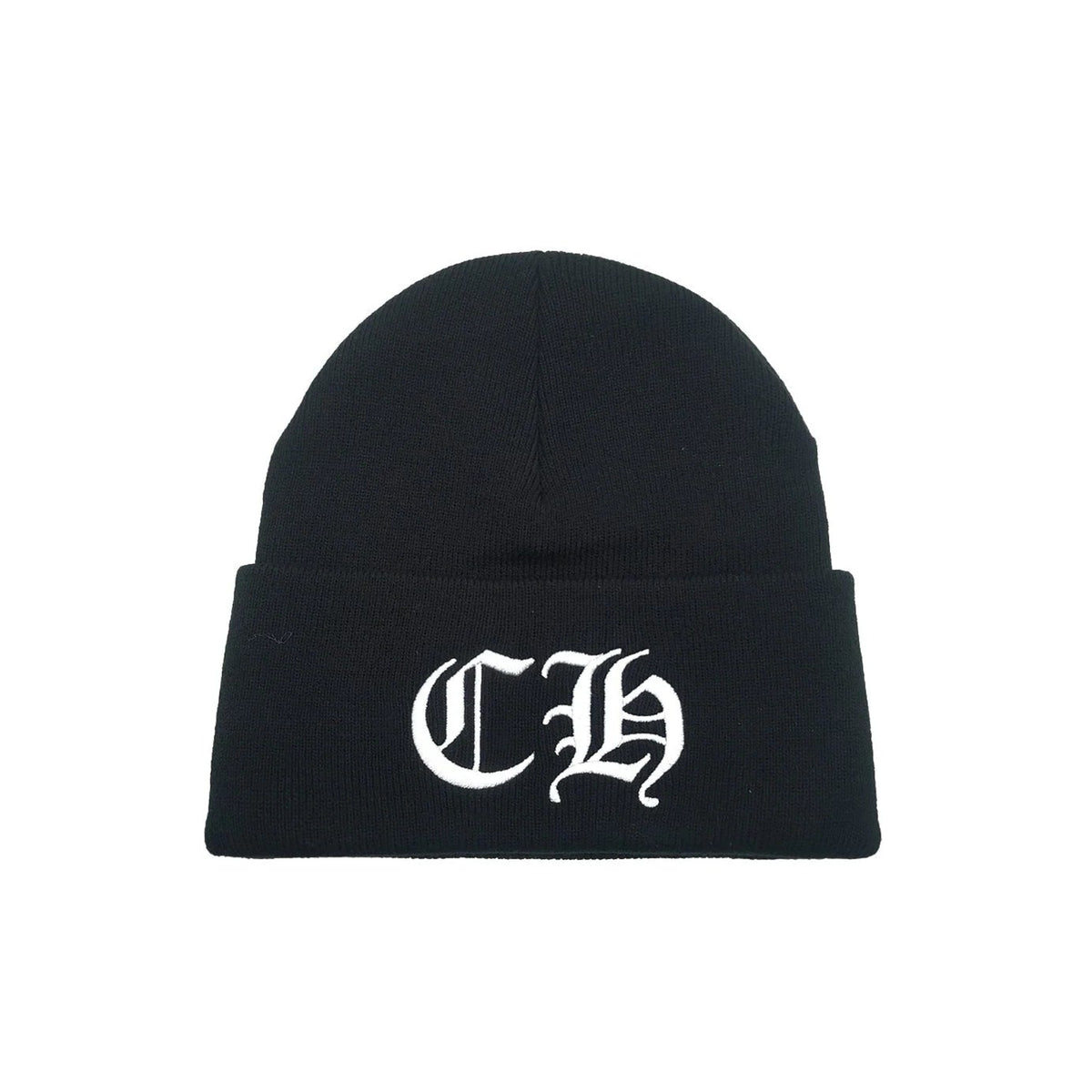 Chrome Hearts 'CH Logo' Black & White Beanie